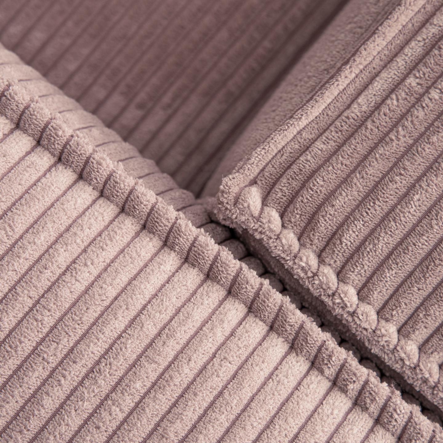 Sofa 3-osobowa BLOK jasnoróżowy sztruks La Forma Eye on Design