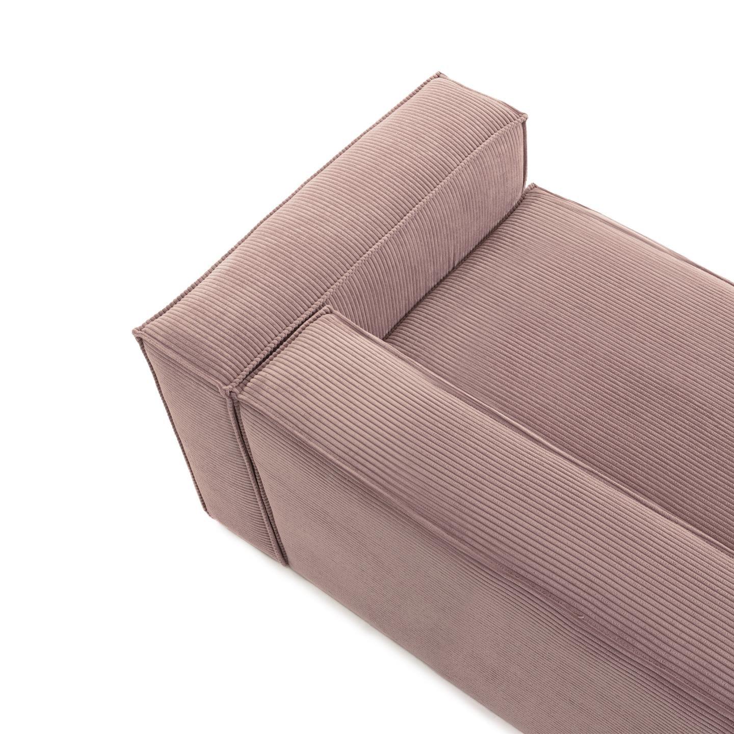 Sofa 3-osobowa BLOK jasnoróżowy sztruks La Forma Eye on Design