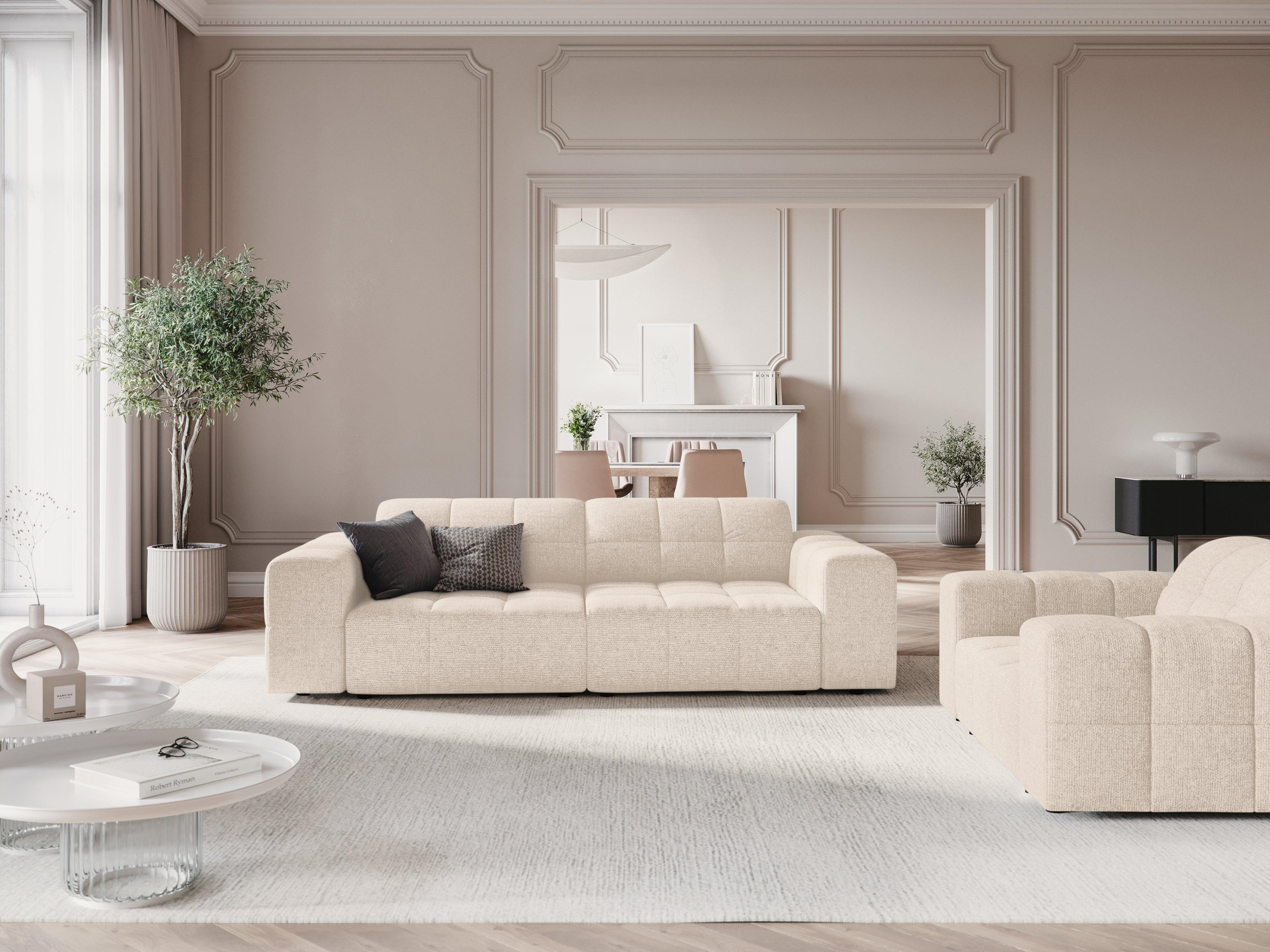 Sofa 3-osobowa CHICAGO jasnobeżowy szenil Cosmopolitan Design Eye on Design