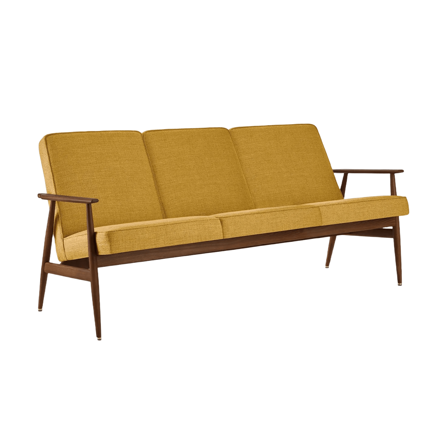 Sofa 3-osobowa dzielona FOX żółty w tkaninie Coco Mustard 366 concept Jesion-05 Eye on Design