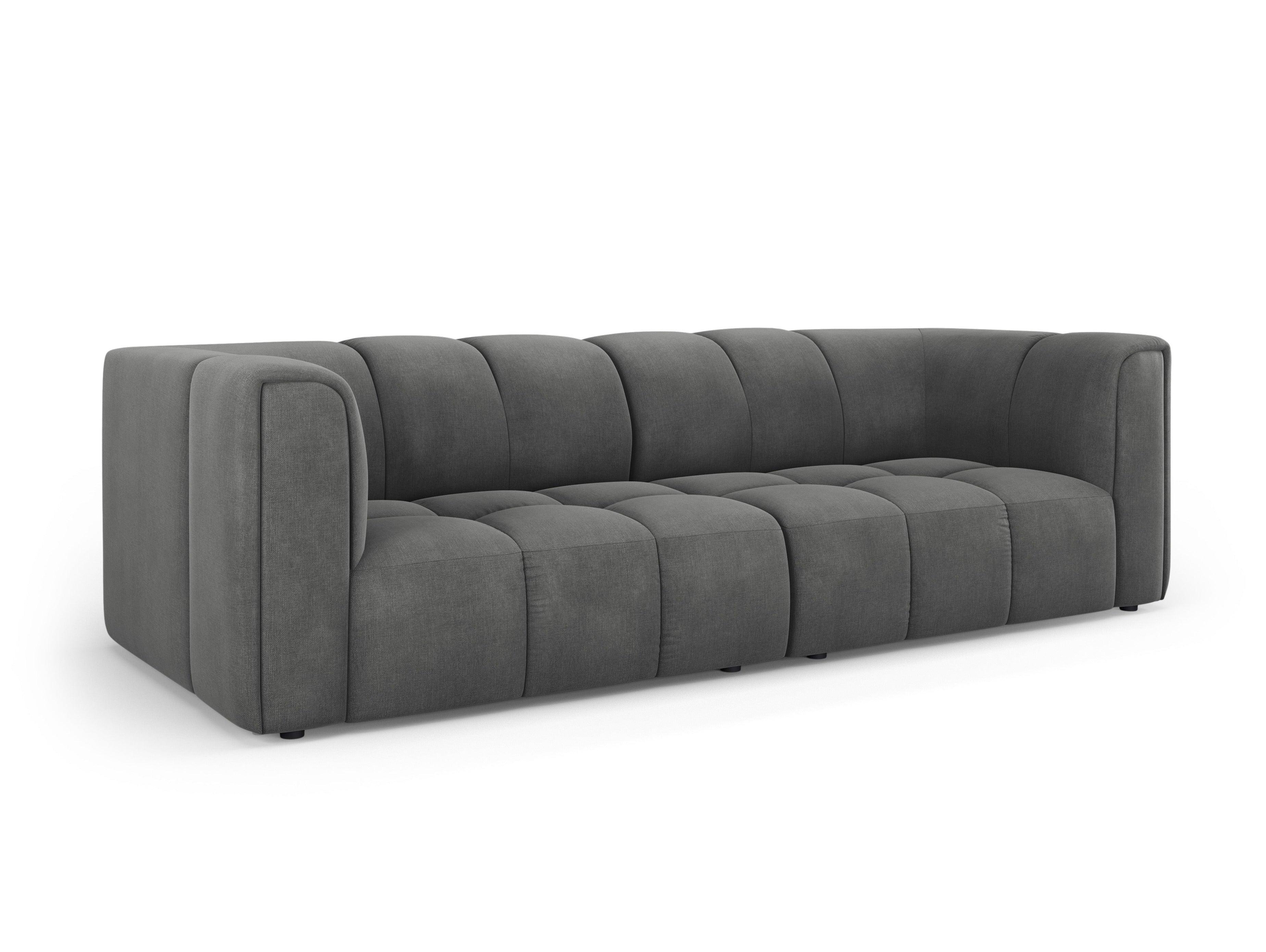 Sofa 3-osobowa FRANCESCA ciemnoszary szenil – Besolux