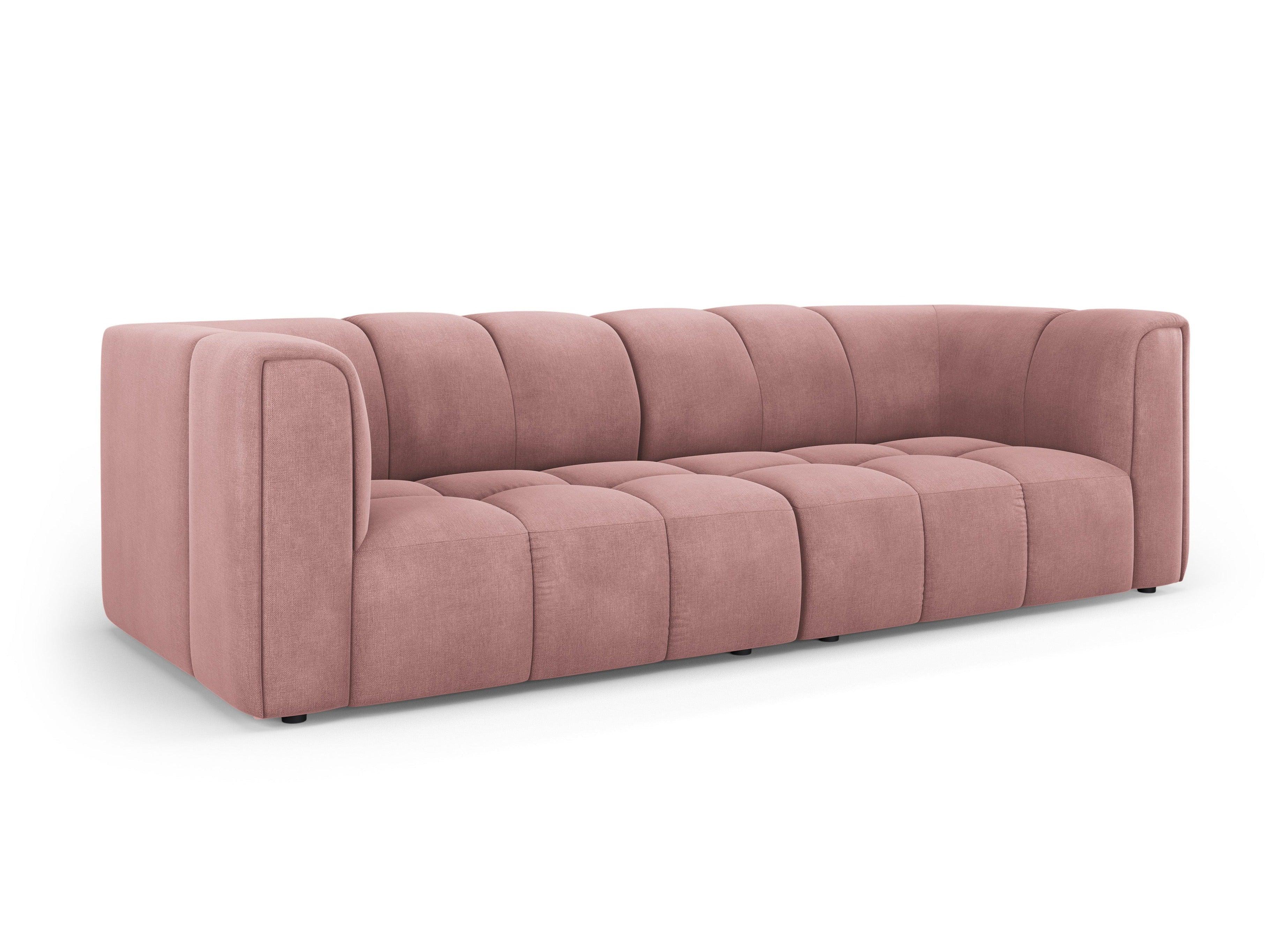 Sofa 3-osobowa FRANCESCA różowy szenil Milo Casa Eye on Design