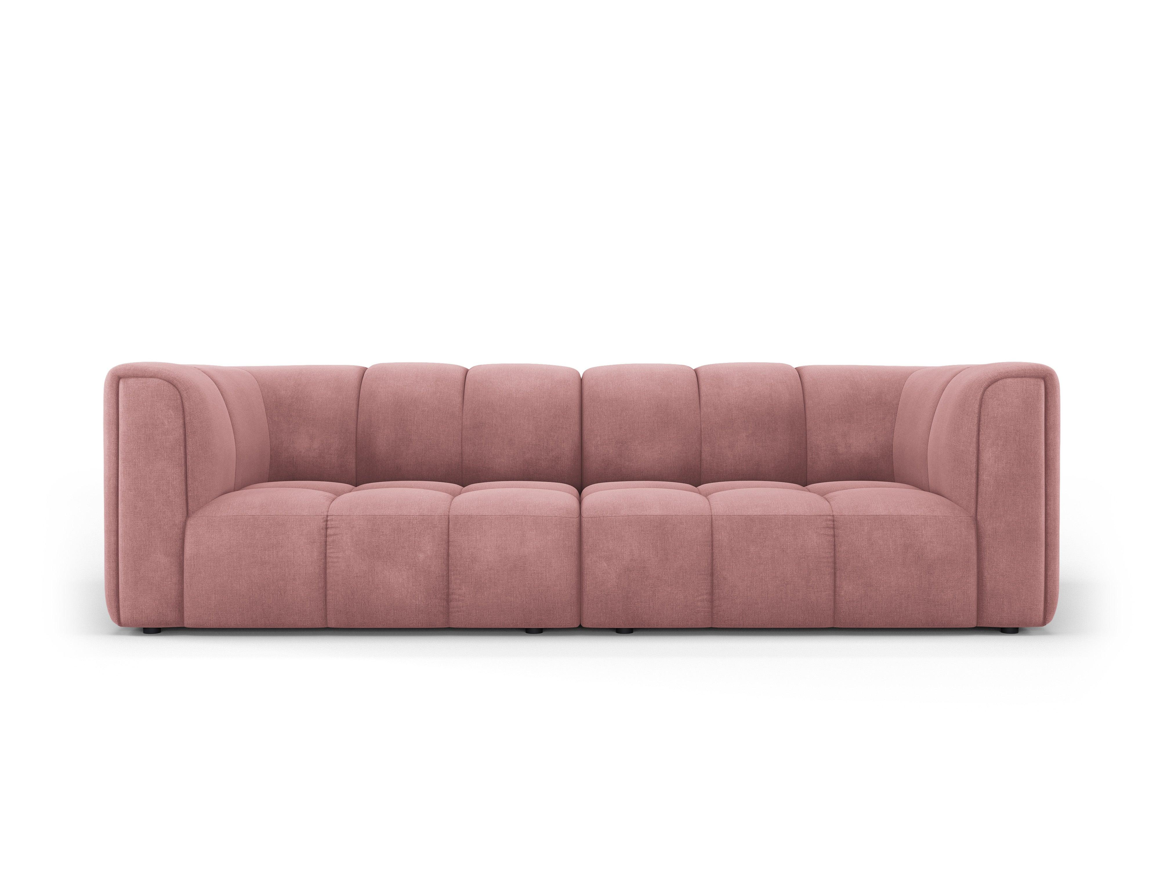 Sofa 3-osobowa FRANCESCA różowy szenil Milo Casa Eye on Design