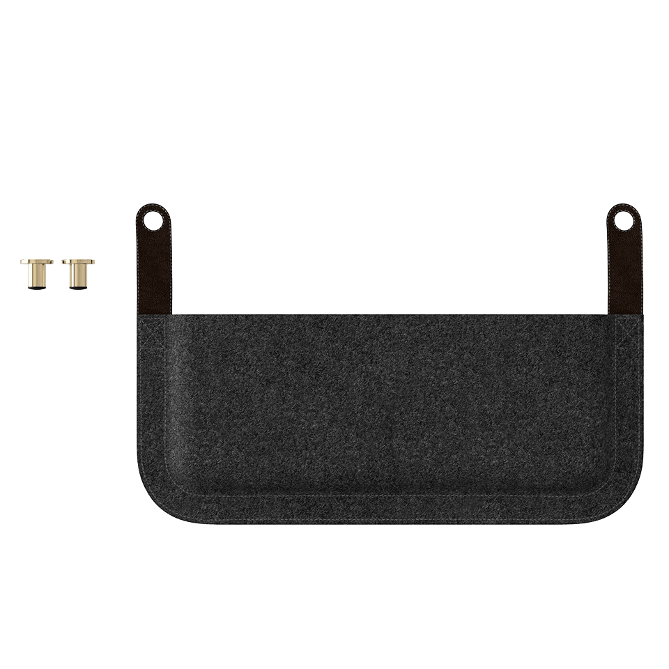 Sofa 3-osobowa LOUNGE AROUND beżowy z ciemnym dębem UMAGE Eye on Design