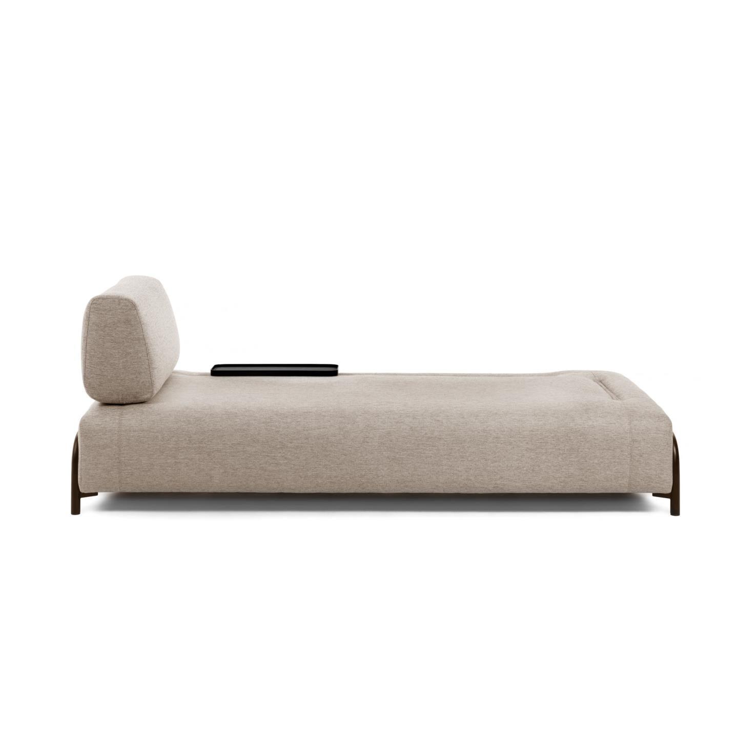 Sofa 3-osobowa modułowa z małą tacką COMPO beżowy La Forma Eye on Design