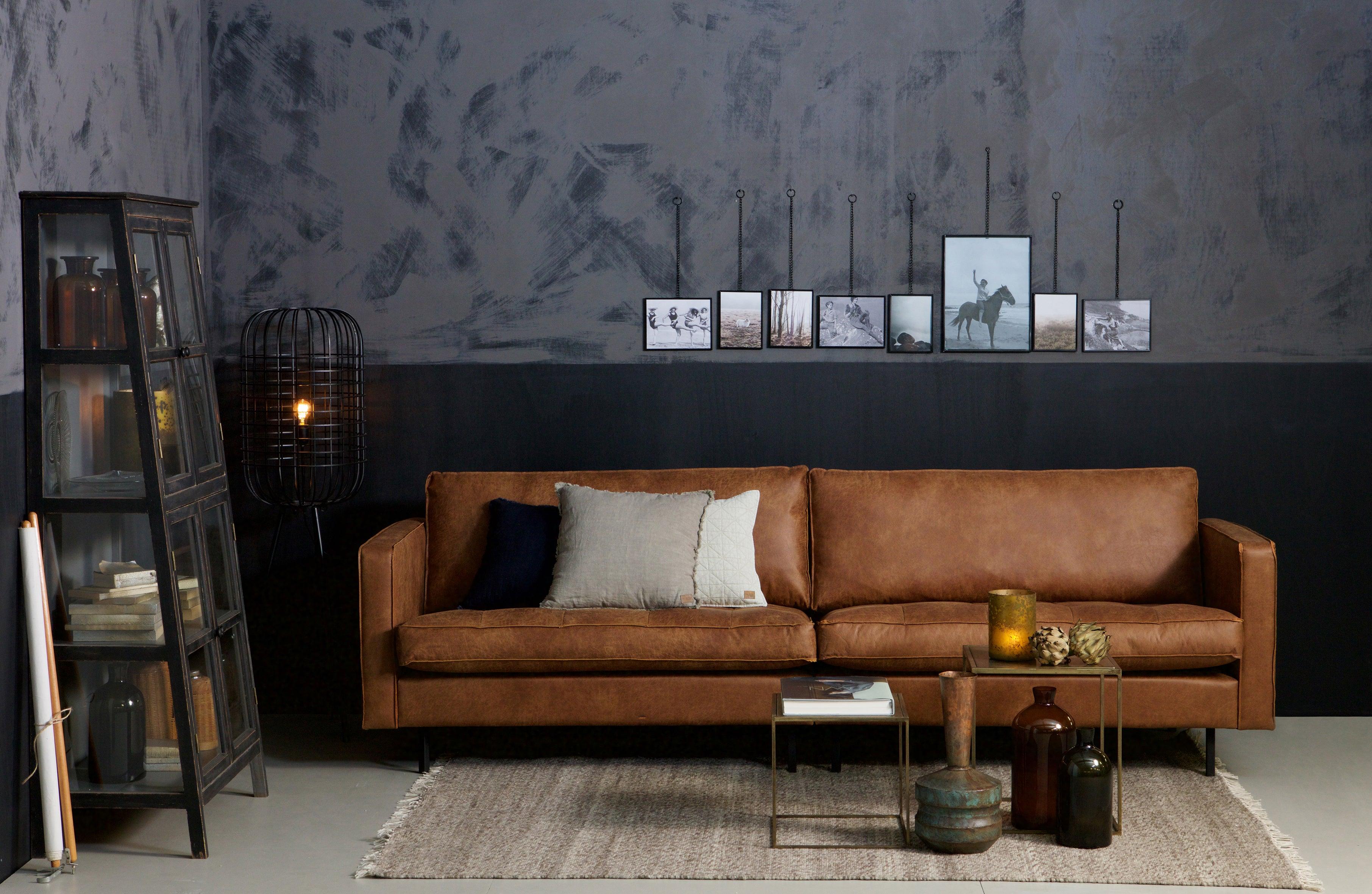 Sofa 3-osobowa skórzana RODEO CLASSIC koniakowy Be Pure Eye on Design