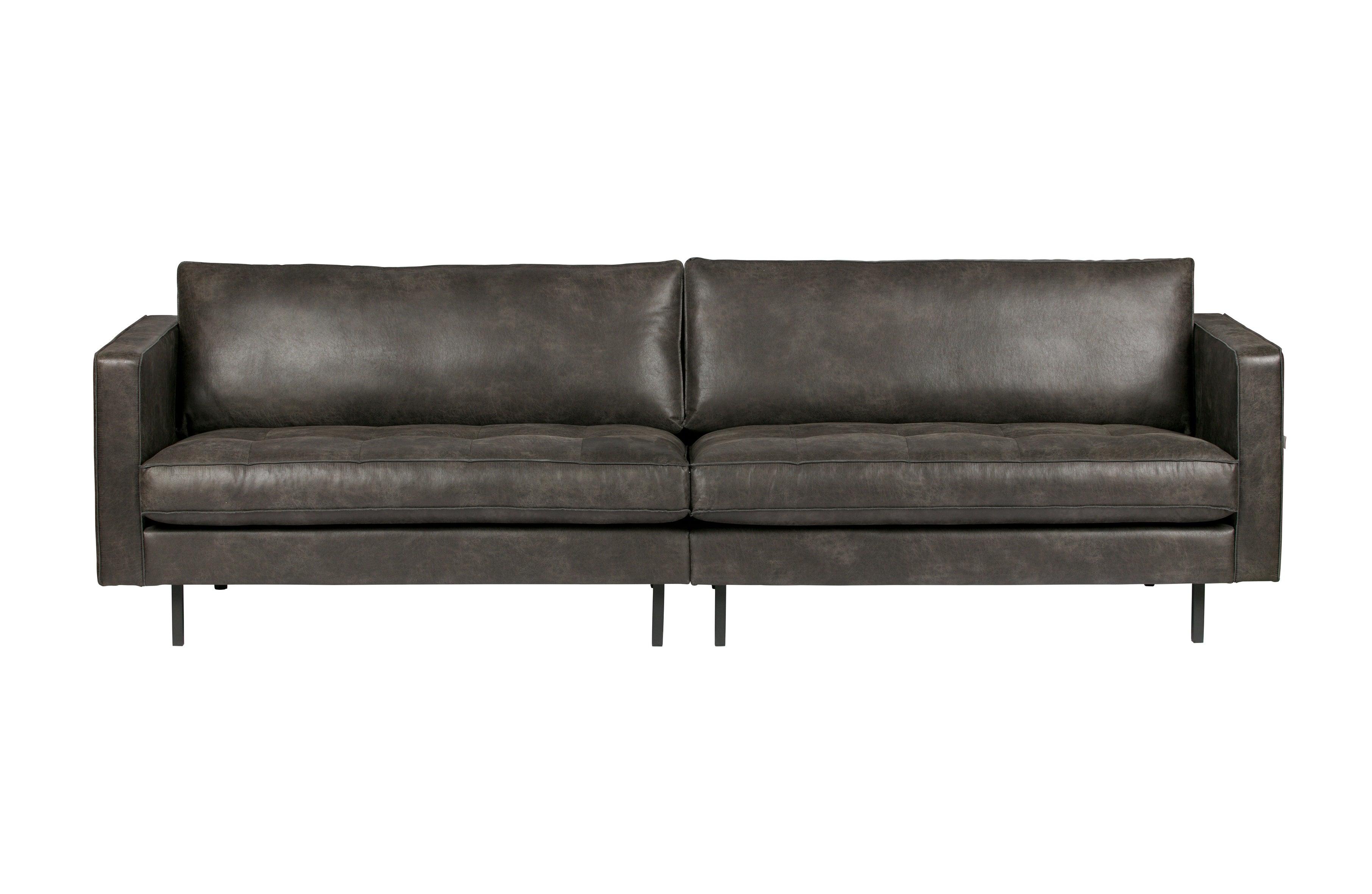 Sofa 3-osobowa skórzana RODEO czarny Be Pure Eye on Design