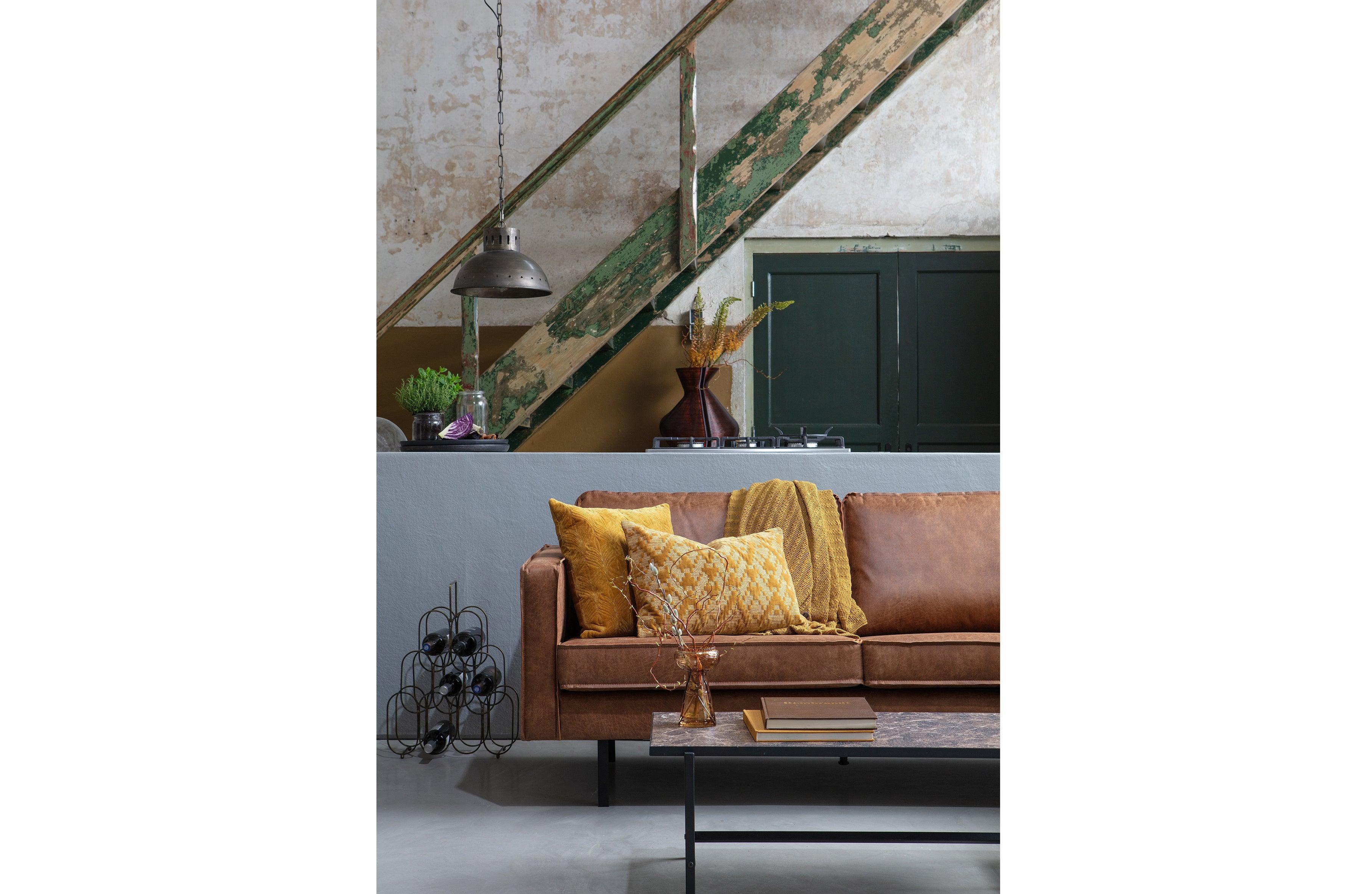 Sofa 3-osobowa skórzana RODEO koniakowy Be Pure Eye on Design