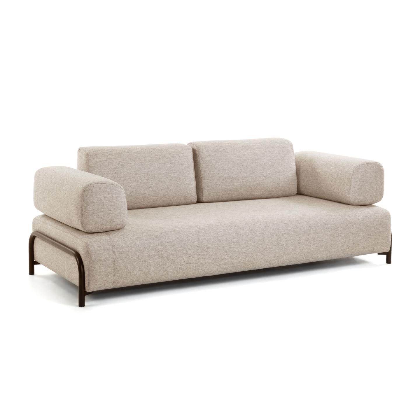 Sofa 3-osobowa z podłokietnikami COMPO beżowy La Forma Eye on Design