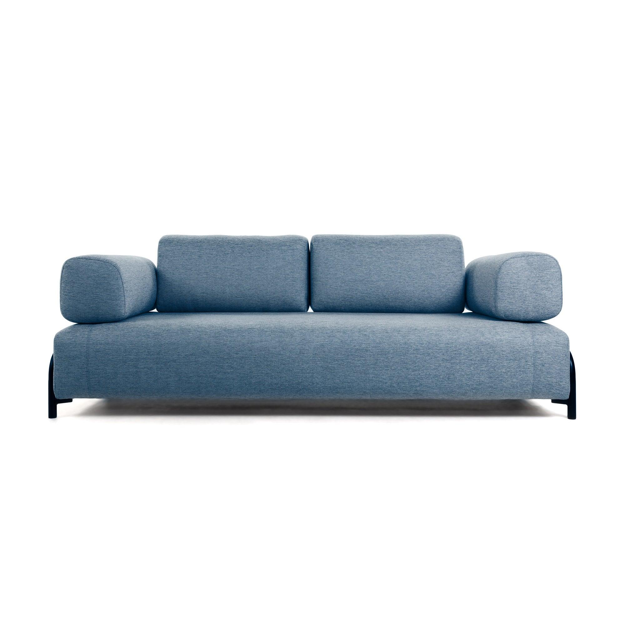 Sofa 3-osobowa z podłokietnikami COMPO niebieski – Kave Home