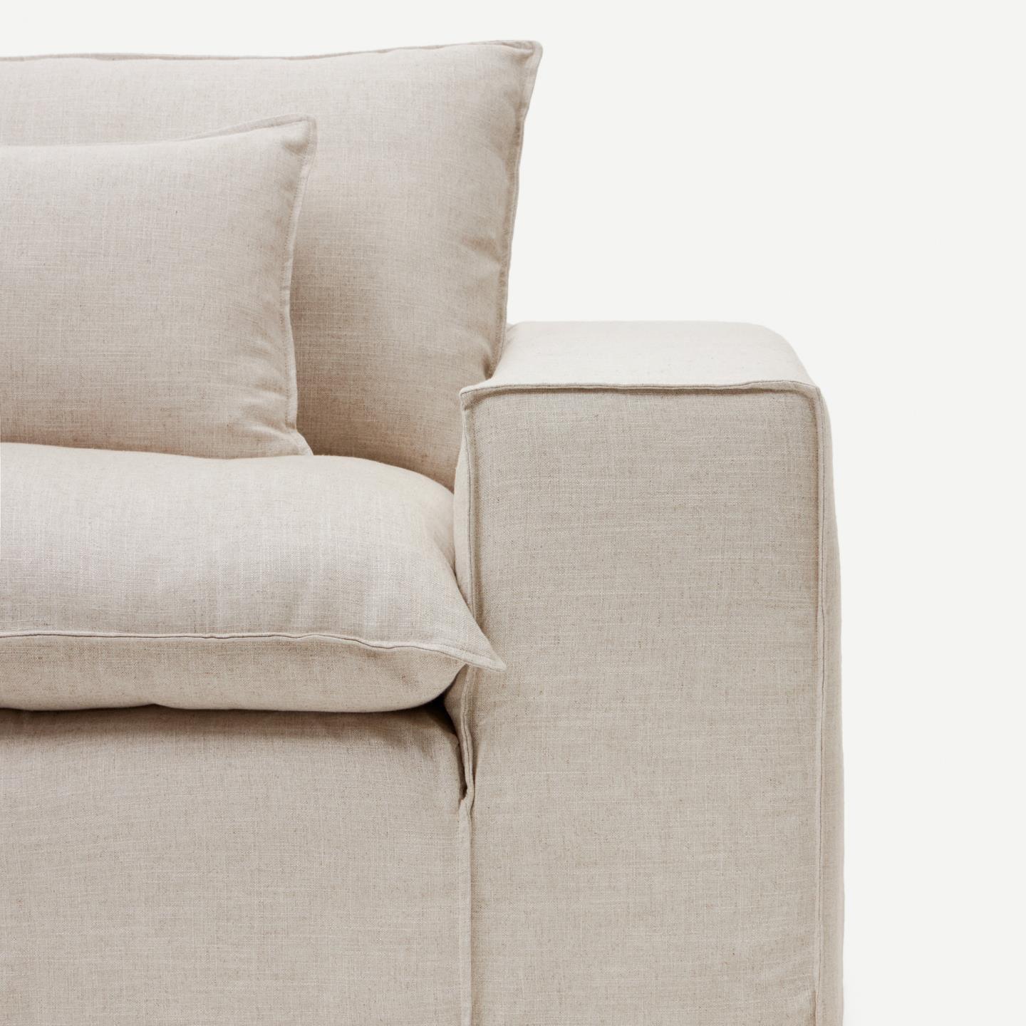 Sofa 3-osobowa ze zdejmowanym pokrowcem ANARELA beżowy La Forma Eye on Design