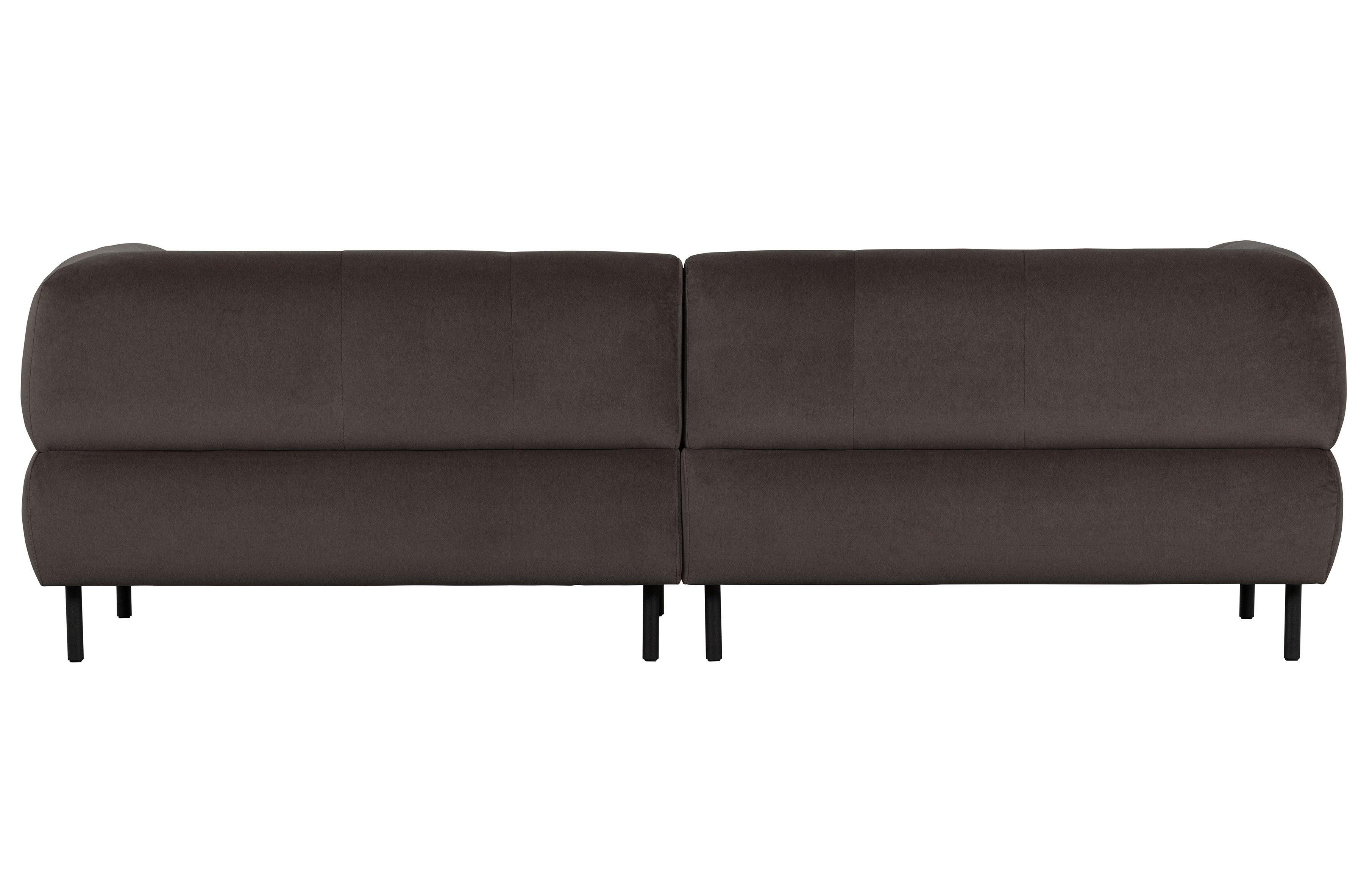 Sofa 4-osobowa aksamitna LLOYD ciemnoszary Woood Exclusive Eye on Design
