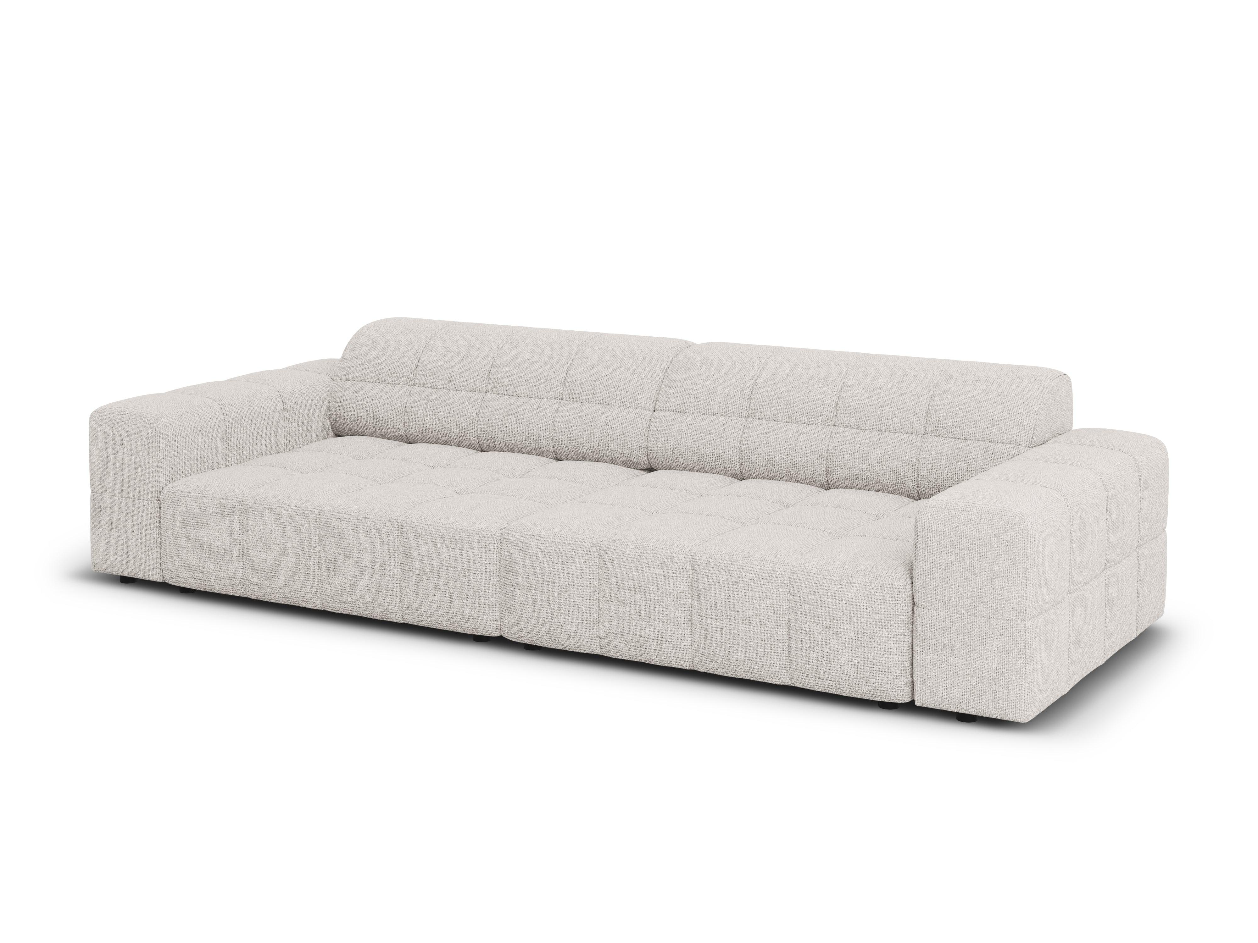 Sofa 4-osobowa CHICAGO jasnoszary szenil Cosmopolitan Design Eye on Design