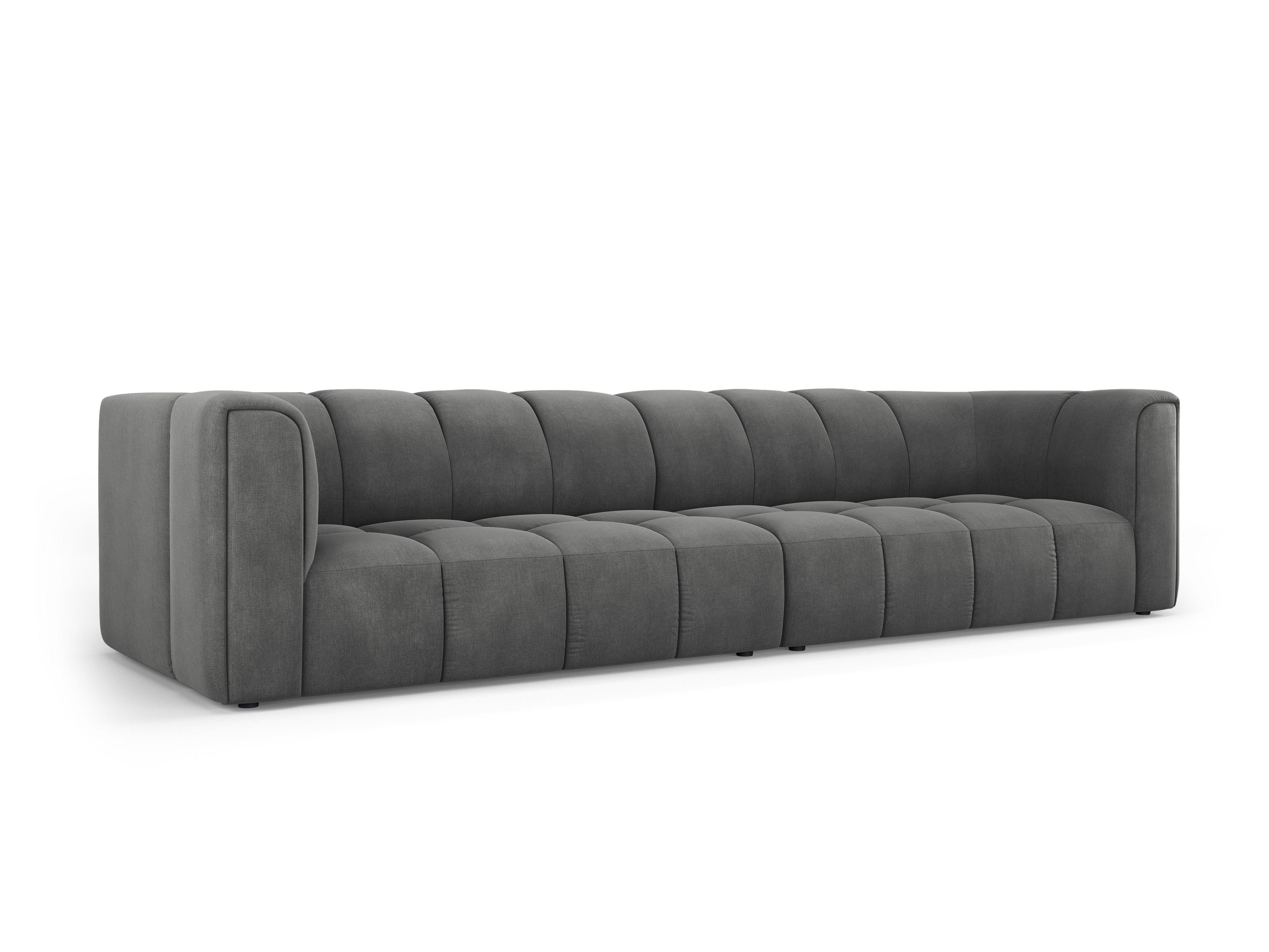 Sofa 4-osobowa FRANCESCA ciemnoszary szenil – Besolux