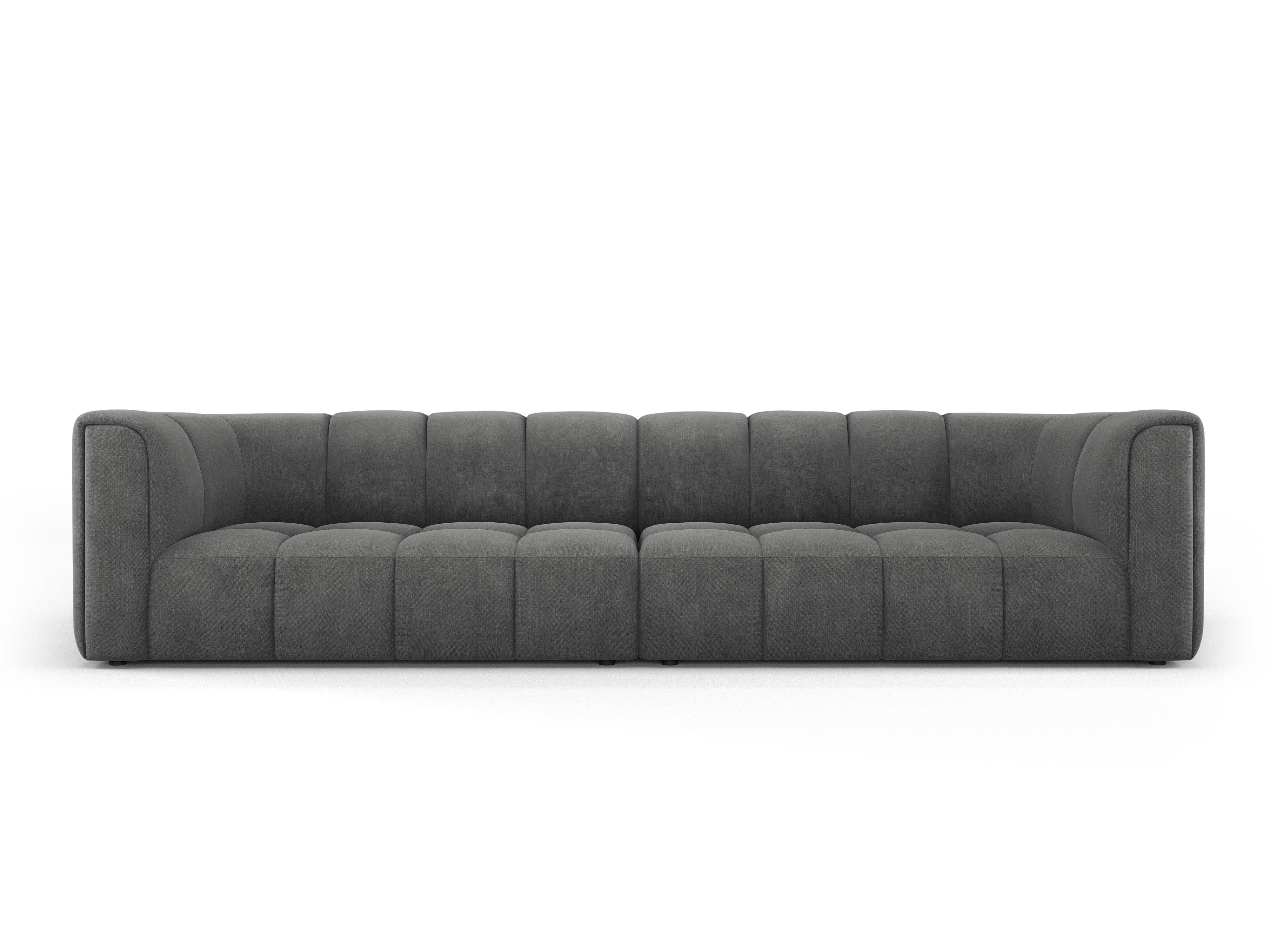 Sofa 4-osobowa FRANCESCA ciemnoszary szenil do salonu