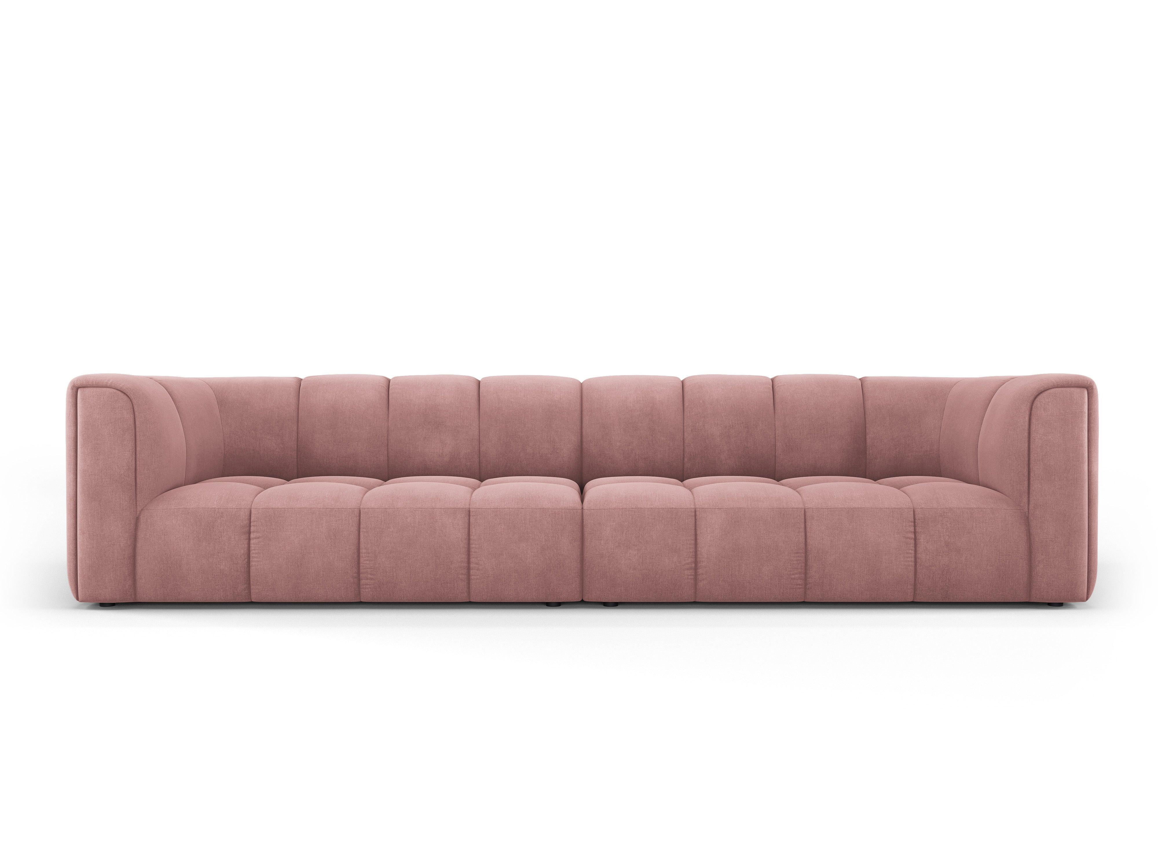 Sofa 4-osobowa FRANCESCA różowy szenil Milo Casa Eye on Design