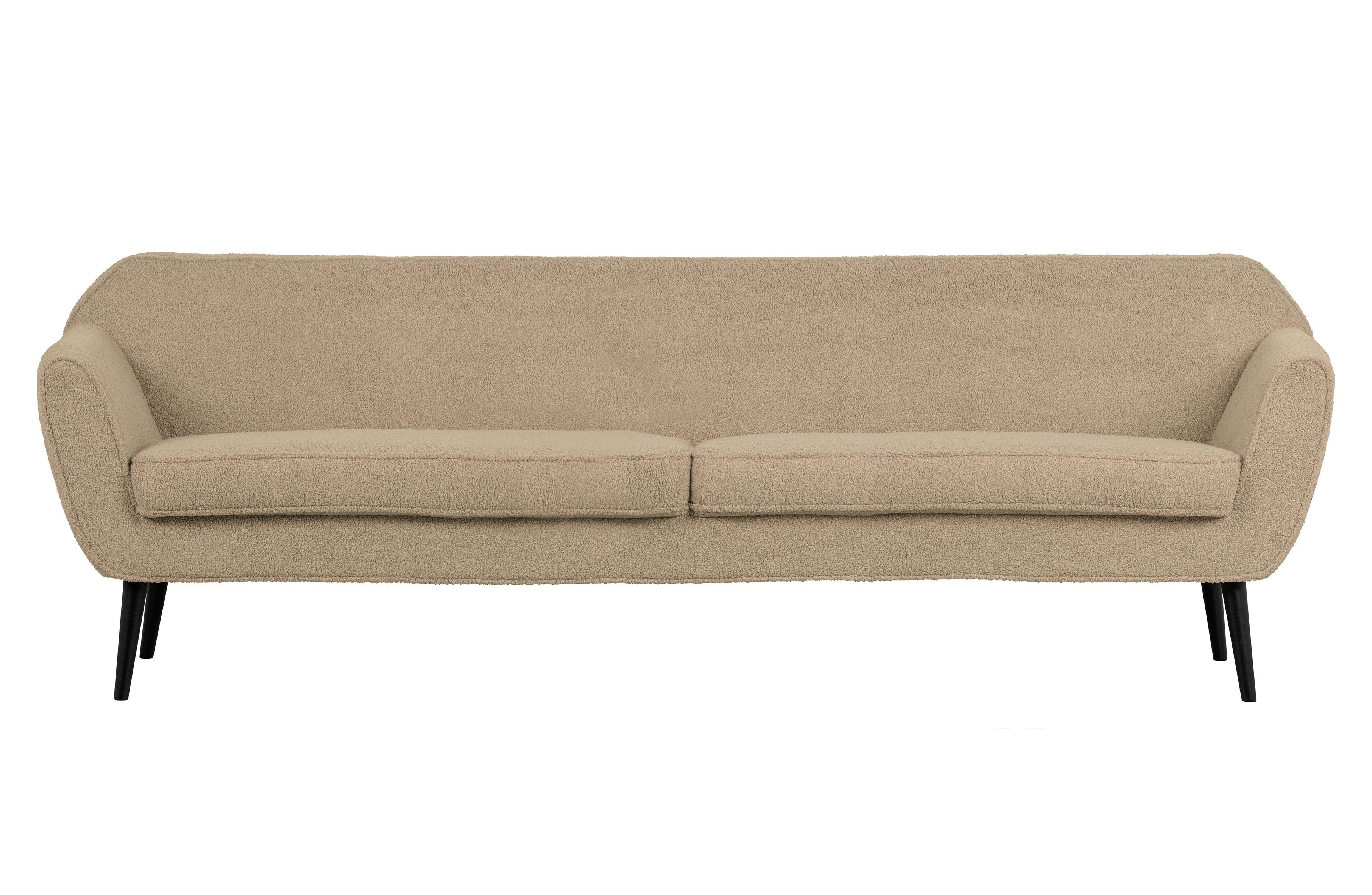 Sofa 4-osobowa ROCCO piaskowy plusz Woood Eye on Design