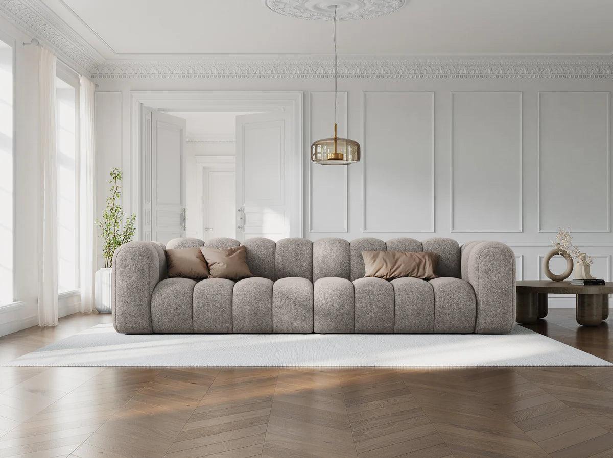 Sofa 4-osobowa LUPINE beżowy szenil – Micadoni