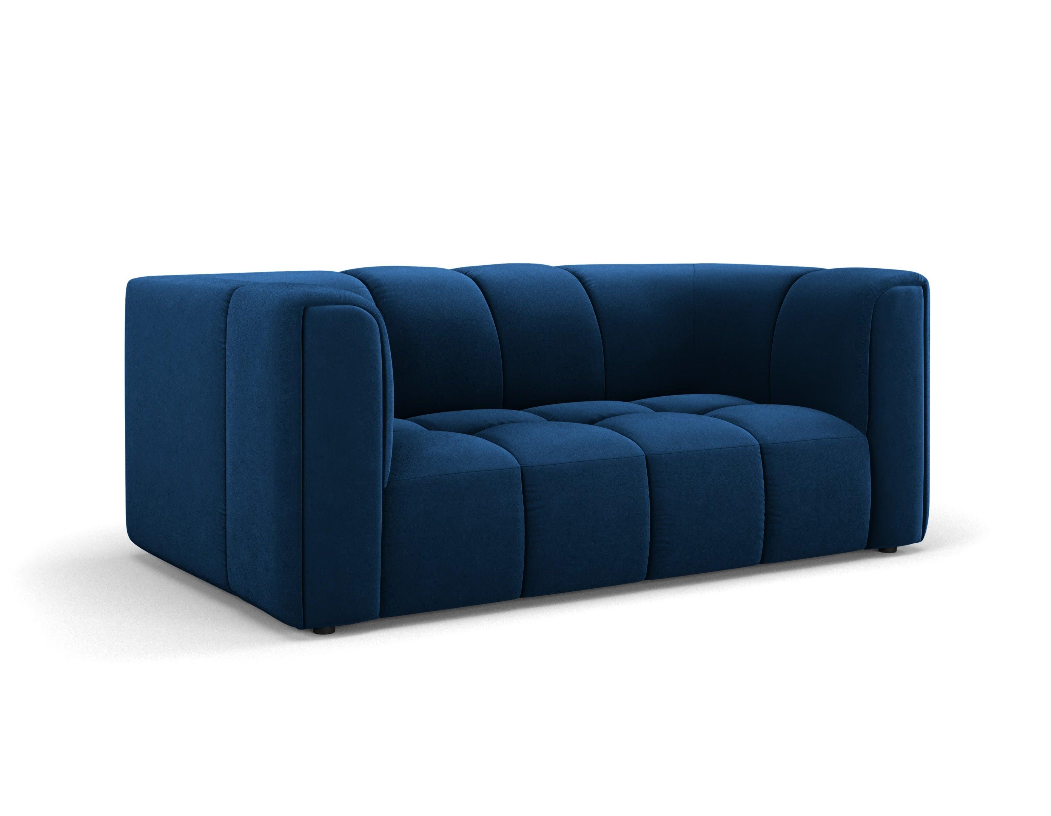 Sofa aksamitna 2-osobowa FRANCESCA granat królewski Milo Casa Eye on Design