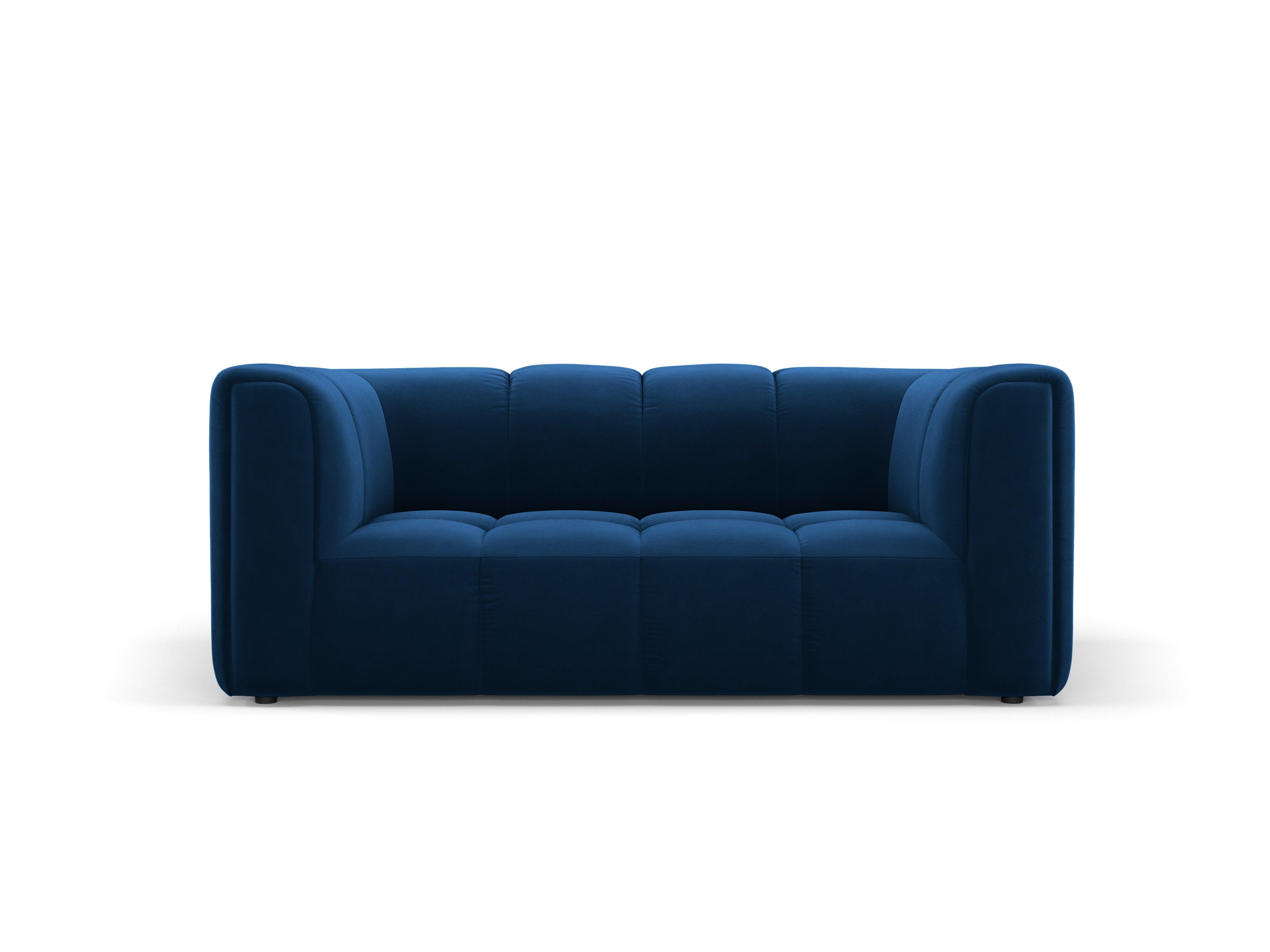 Sofa aksamitna 2-osobowa FRANCESCA granat królewski Milo Casa Eye on Design