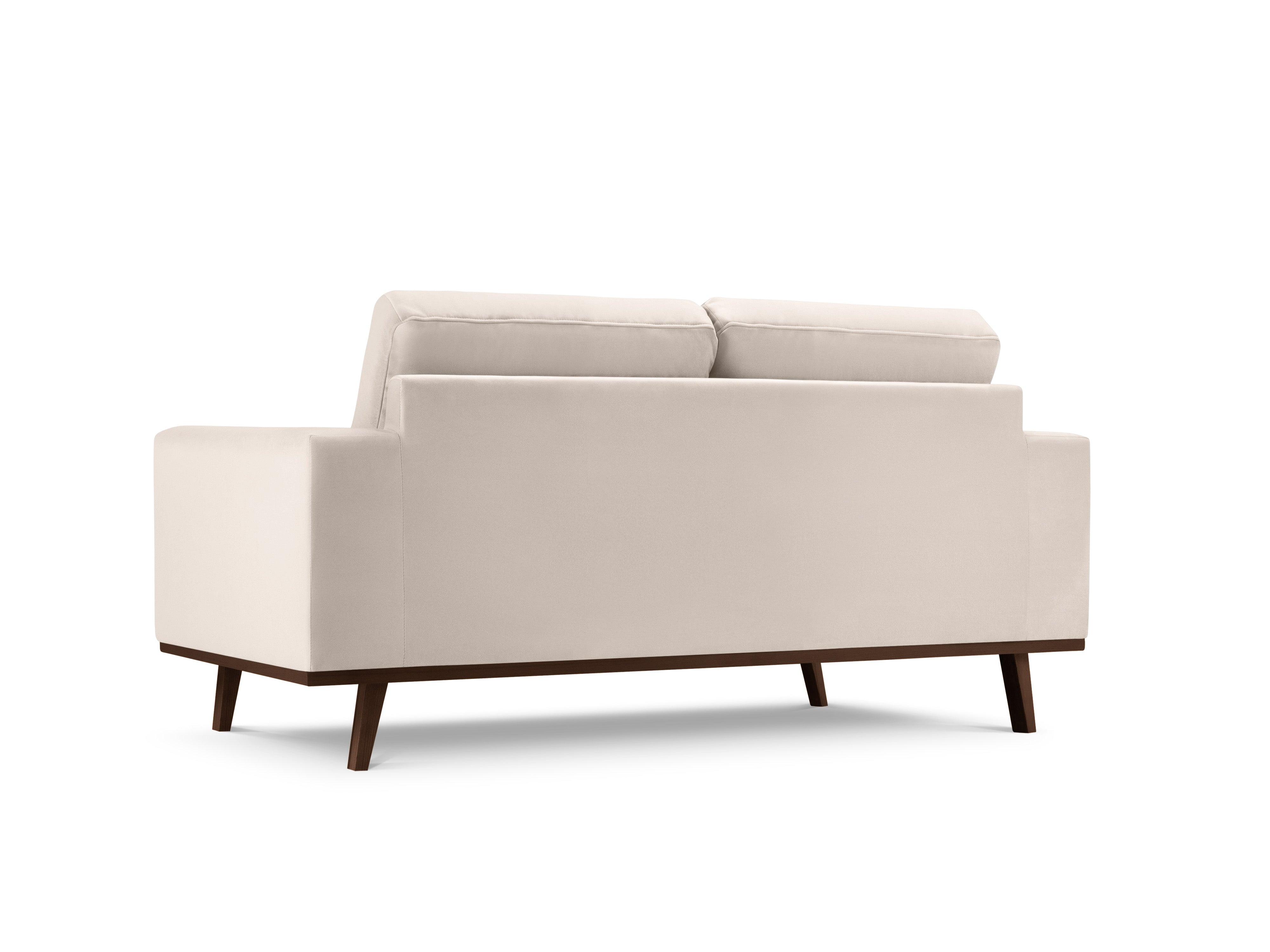 Sofa aksamitna 2-osobowa HEBE beżowy Mazzini Sofas Eye on Design
