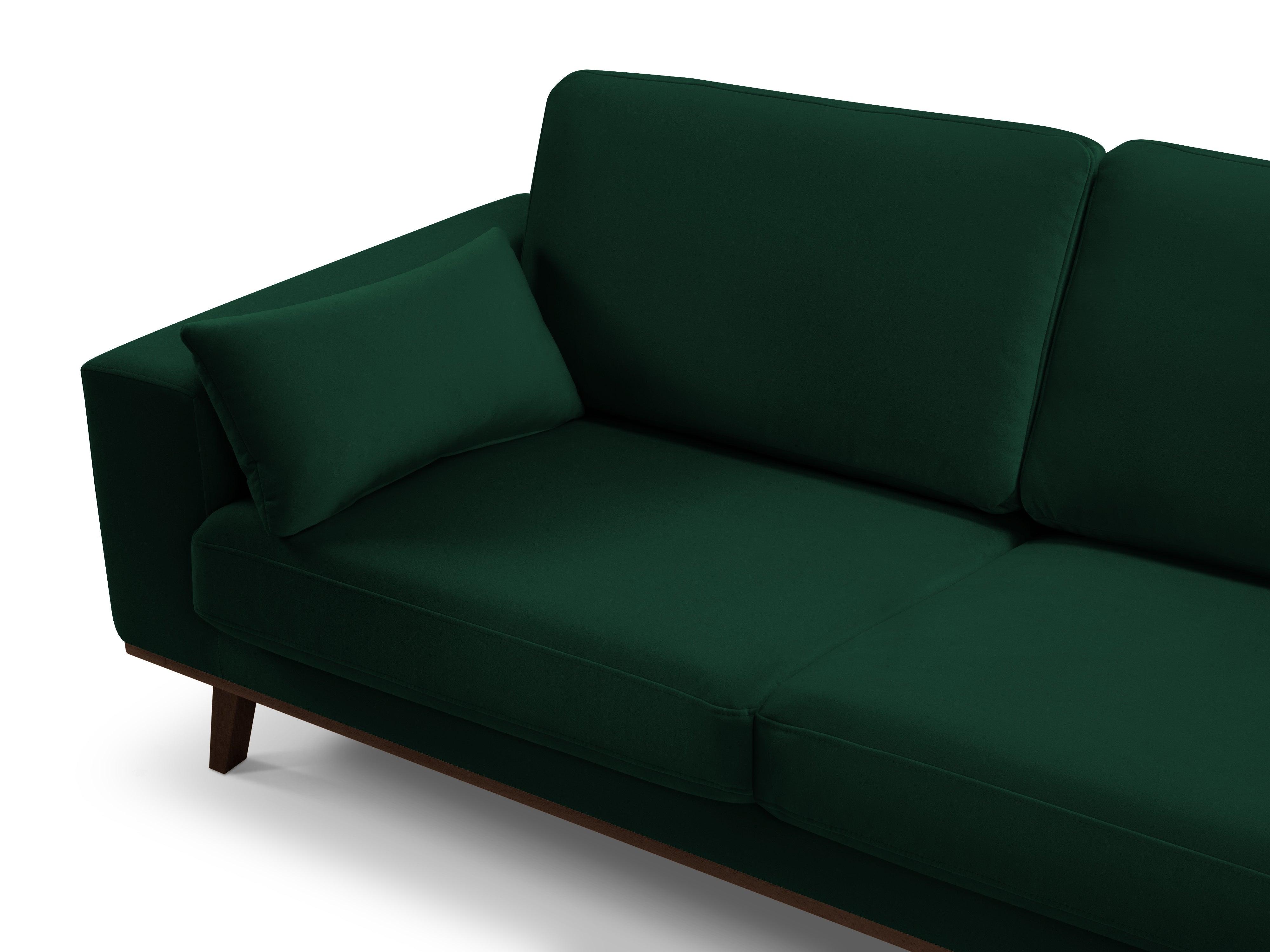 Sofa aksamitna 2-osobowa HEBE butelkowa zieleń Mazzini Sofas Eye on Design