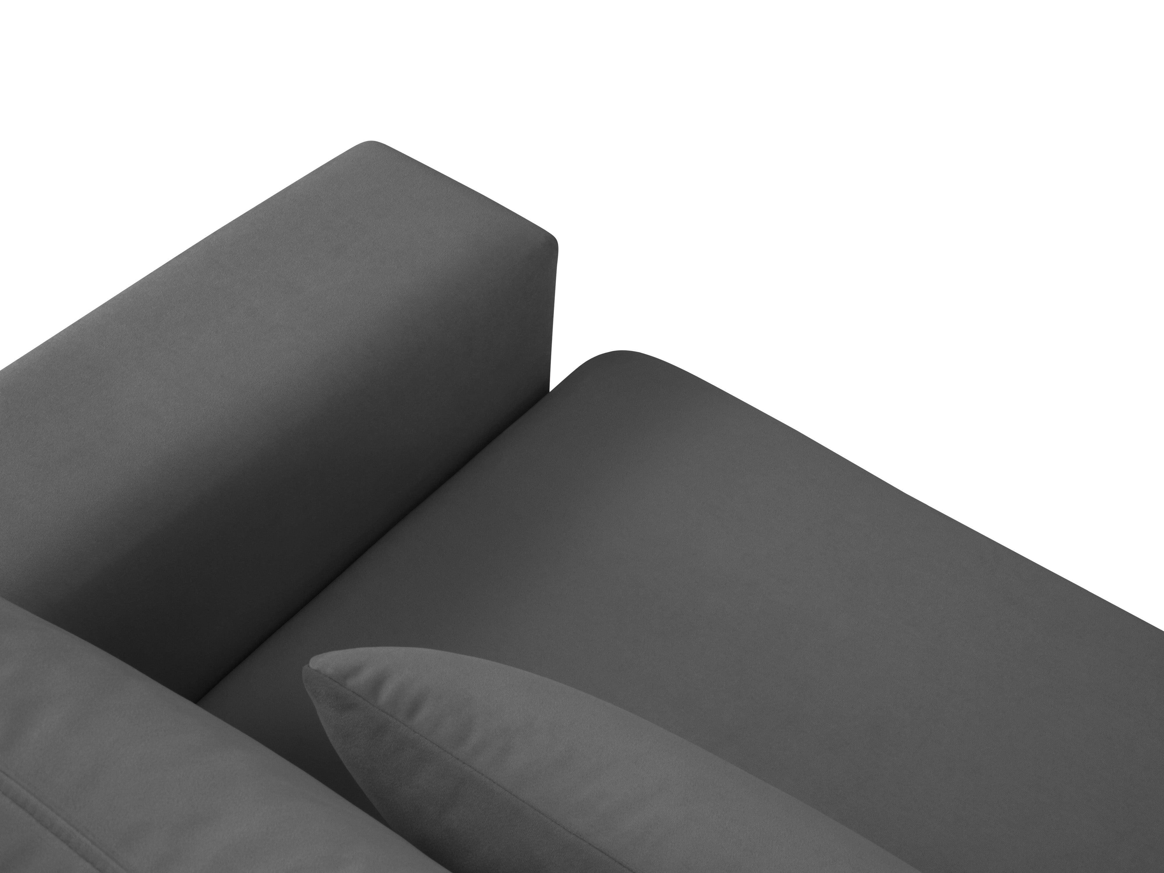 Sofa aksamitna 2-osobowa HEBE ciemnoszary Mazzini Sofas Eye on Design