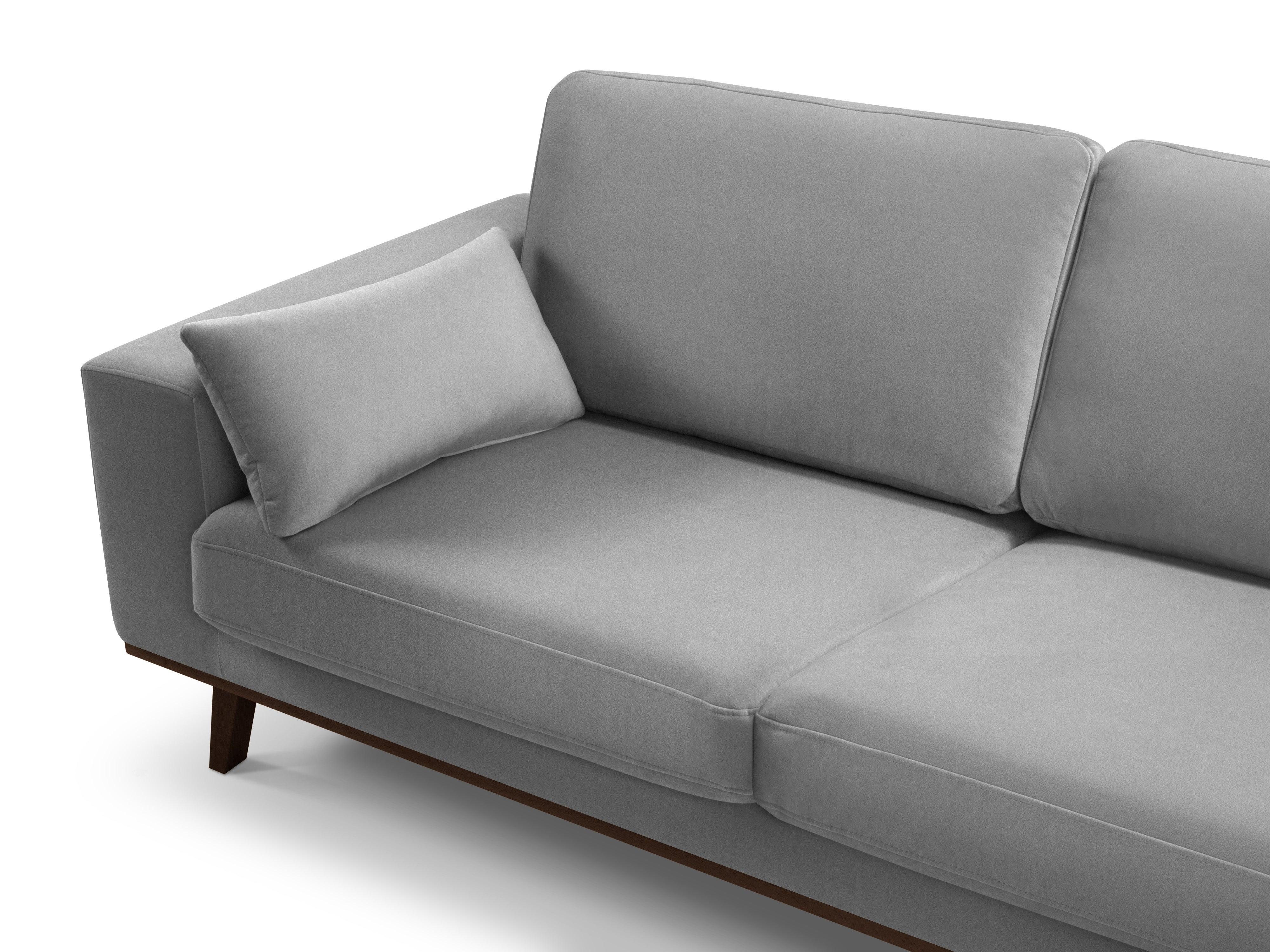Sofa aksamitna 2-osobowa HEBE szary Mazzini Sofas Eye on Design