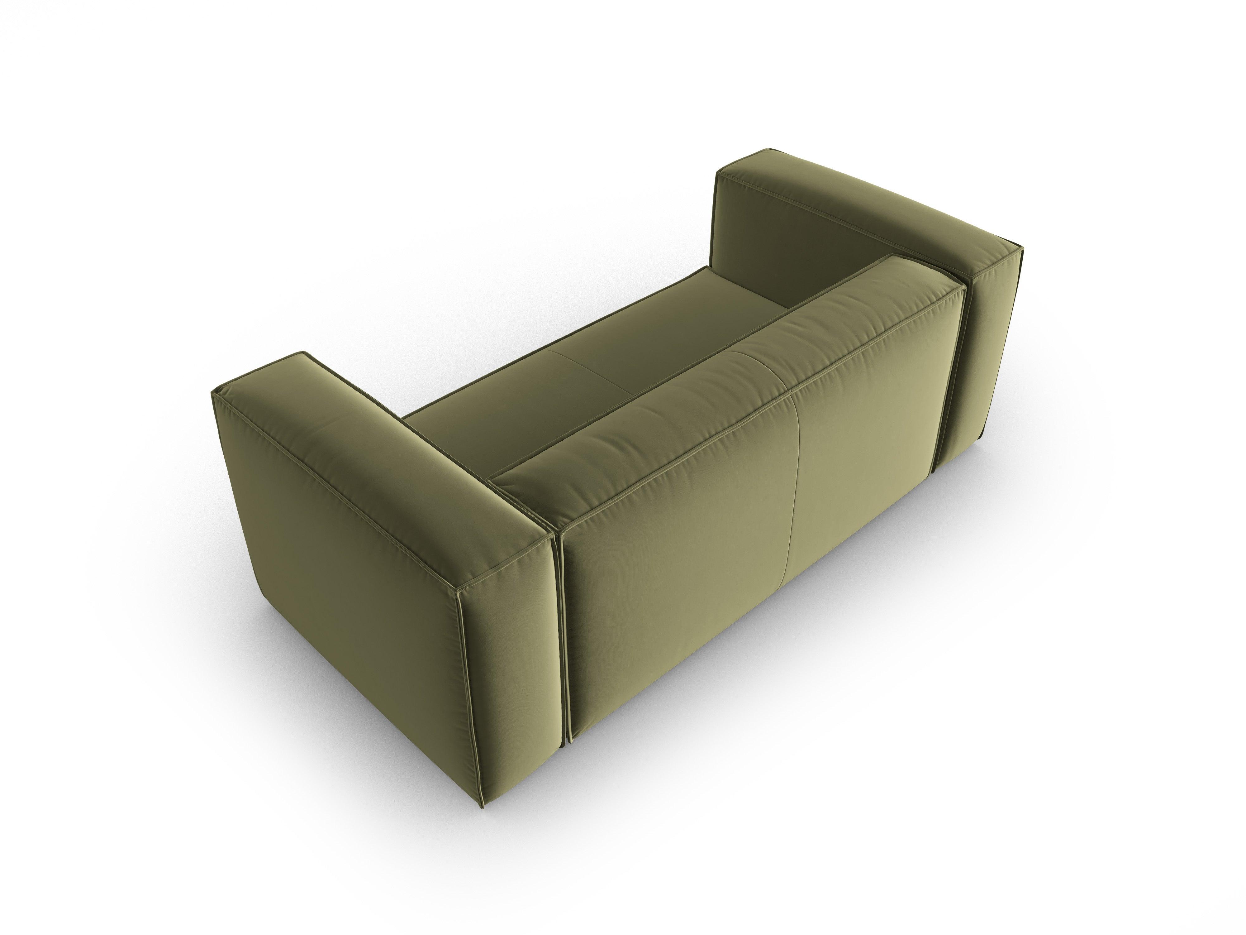 Sofa aksamitna 2-osobowa MACKAY jasnozielony Cosmopolitan Design Eye on Design