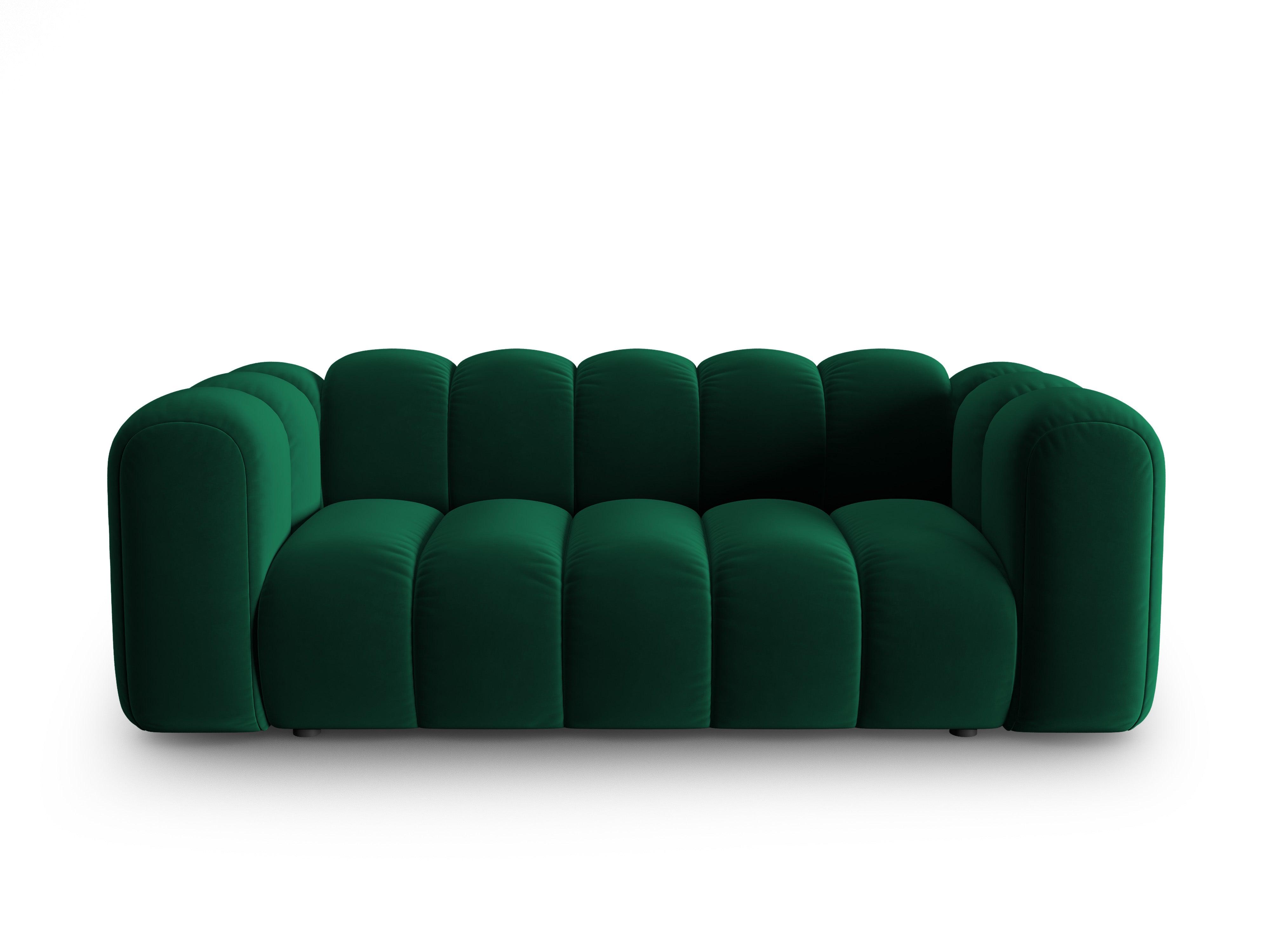 Sofa aksamitna 2-osobowa SKYLER butelkowy zielony Interieurs 86 Eye on Design