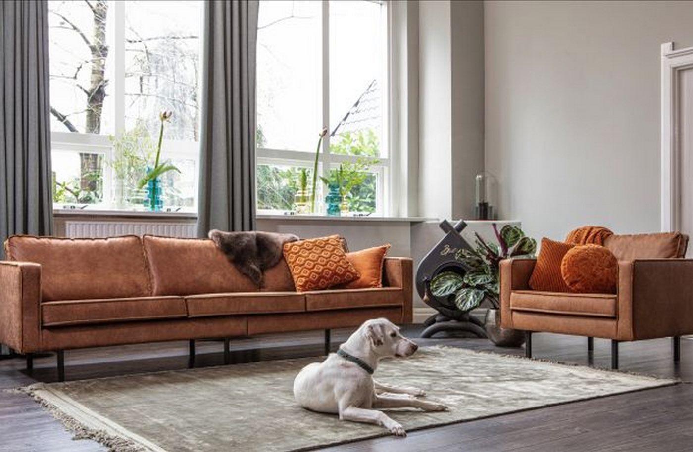 Sofa aksamitna 2,5-osobowa RODEO musztardowy Be Pure Eye on Design