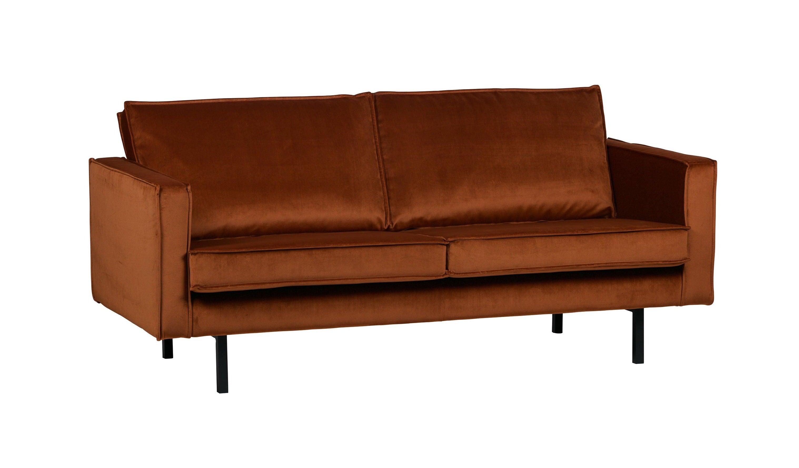 Sofa aksamitna 2,5-osobowa RODEO rdzawy Be Pure Eye on Design