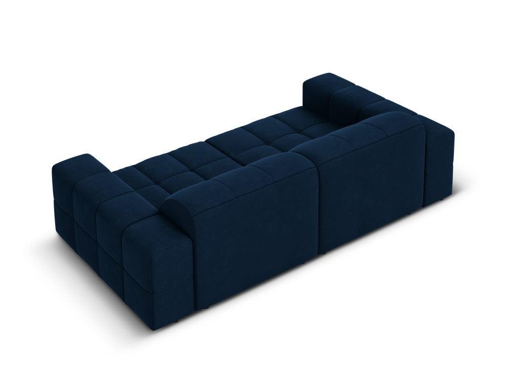 Sofa aksamitna 3-osobowa CHICAGO granat królewski Cosmopolitan Design Eye on Design