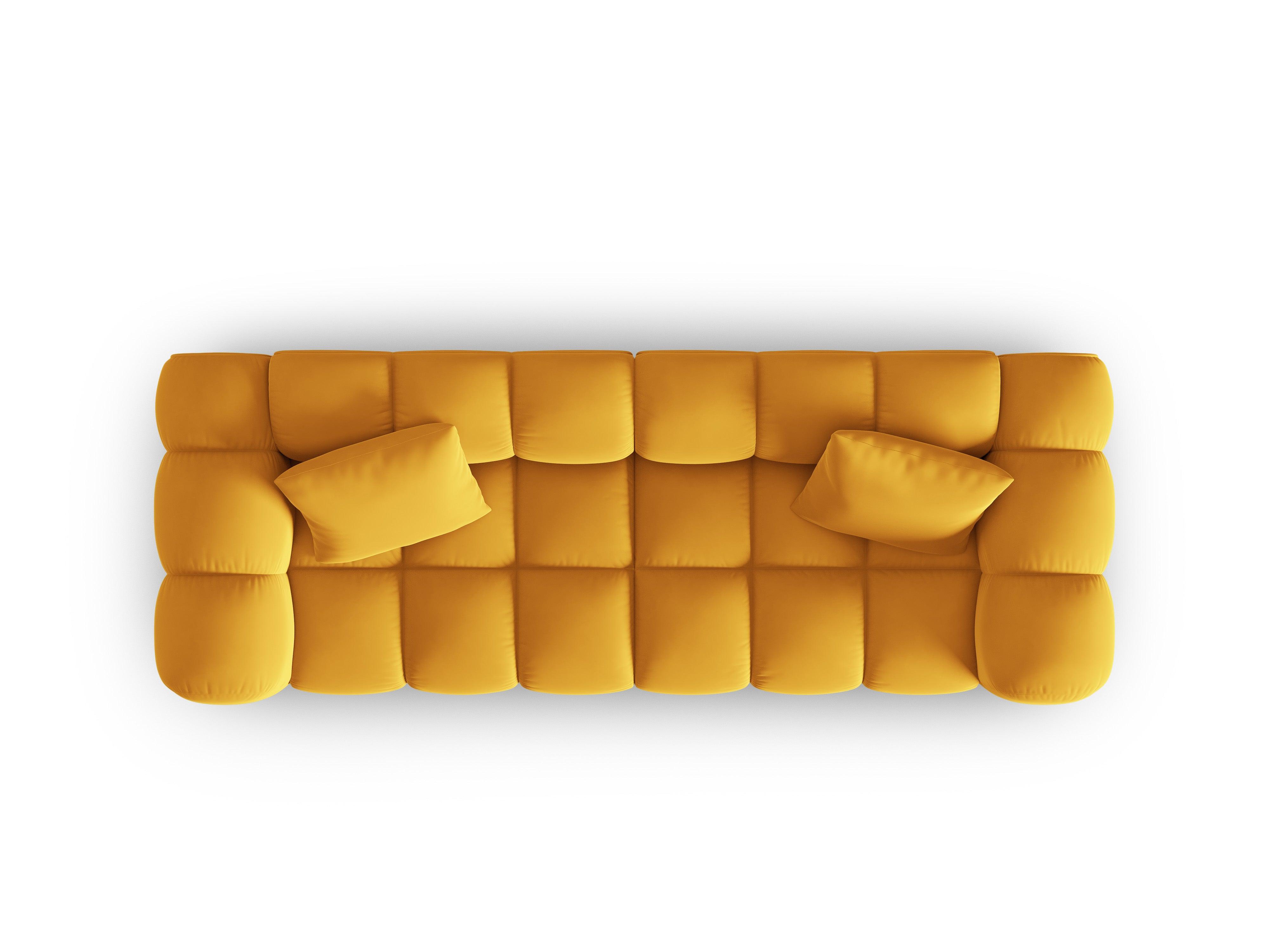 Sofa aksamitna 3-osobowa HALLEY żółty Windsor & Co Eye on Design
