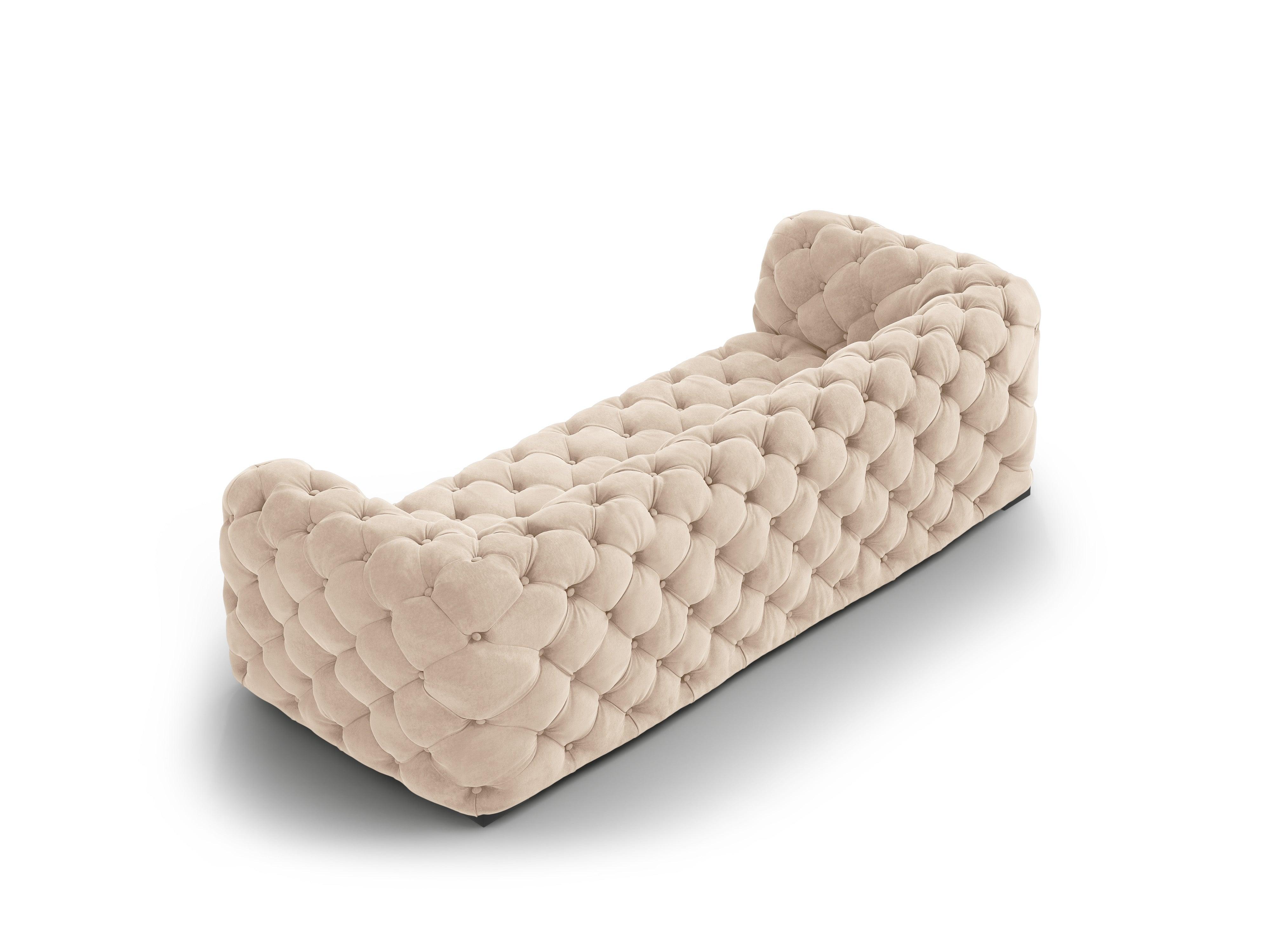 Sofa aksamitna 3-osobowa LOGE beżowy Windsor & Co Eye on Design