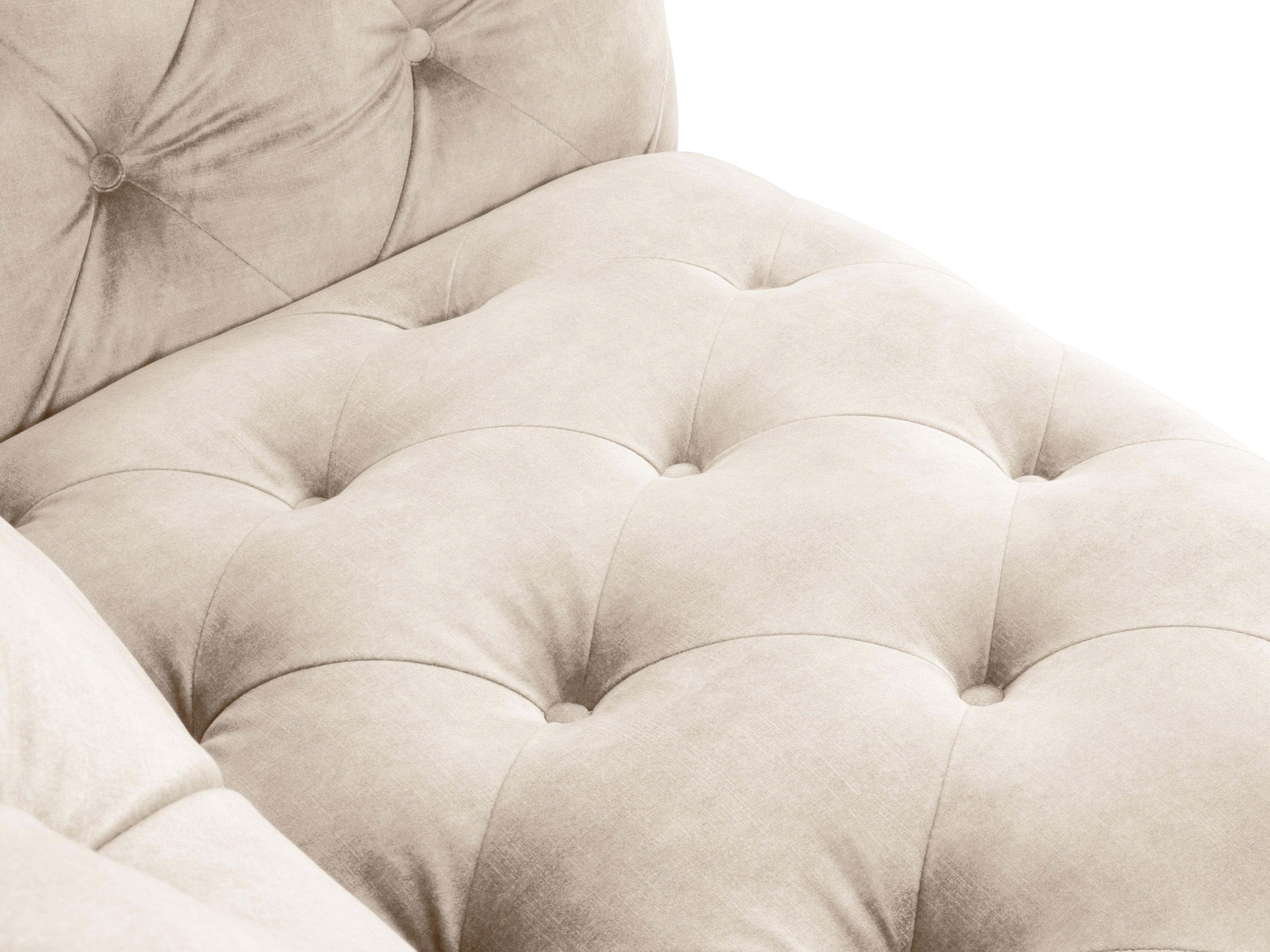 Sofa aksamitna 3-osobowa LOGE jasnobeżowy Windsor & Co Eye on Design