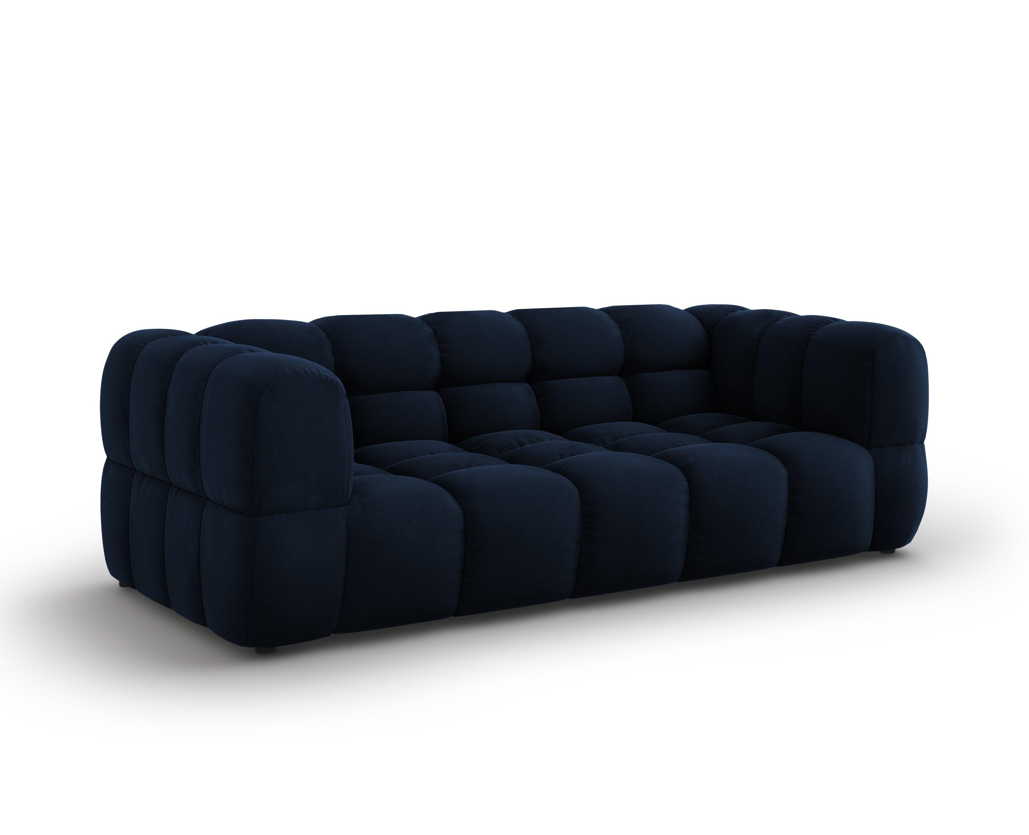 Sofa aksamitna 3-osobowa SKY granat królewski Cosmopolitan Design Eye on Design