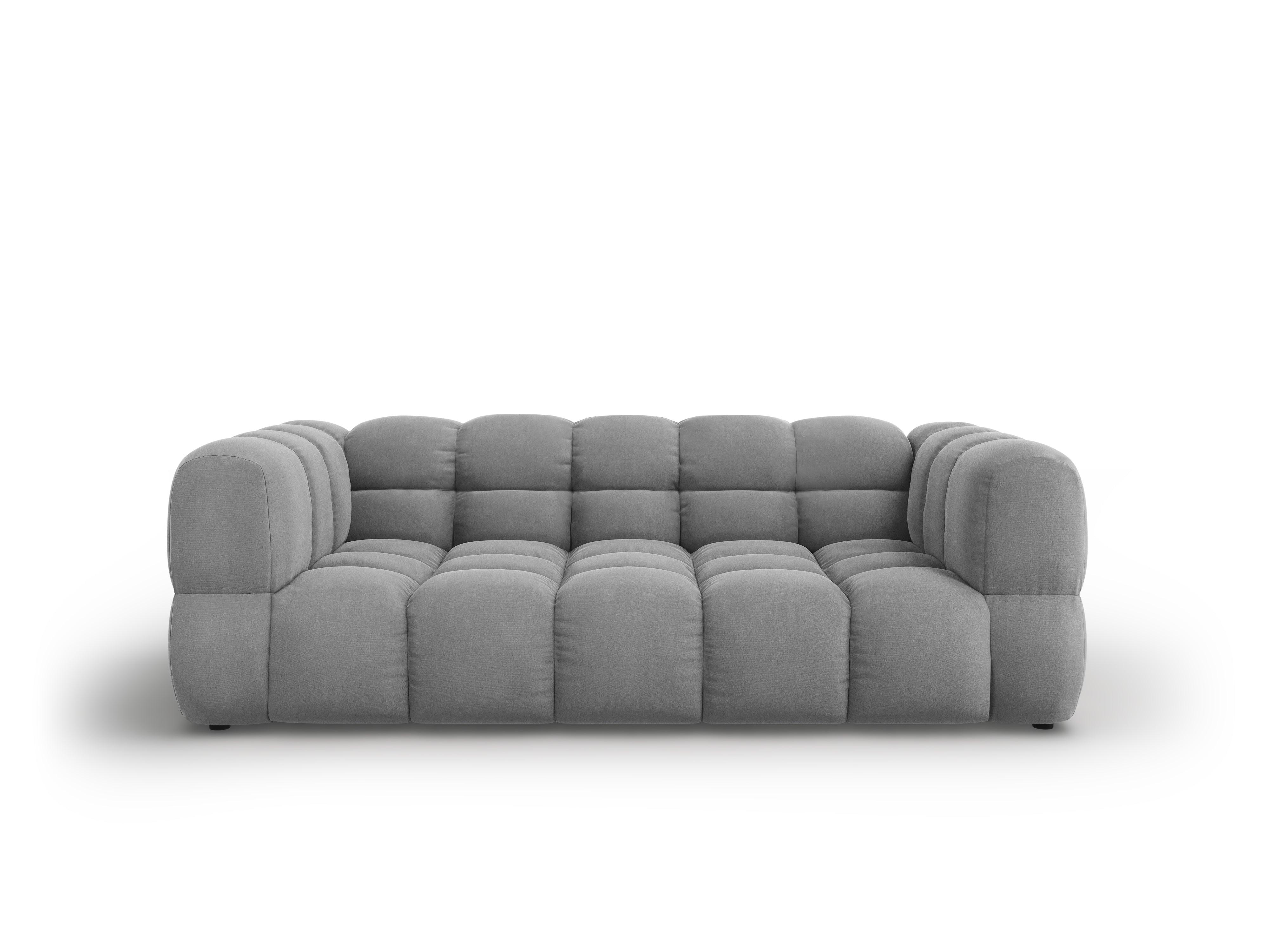 Sofa aksamitna 3-osobowa SKY jasnoszary Cosmopolitan Design Eye on Design