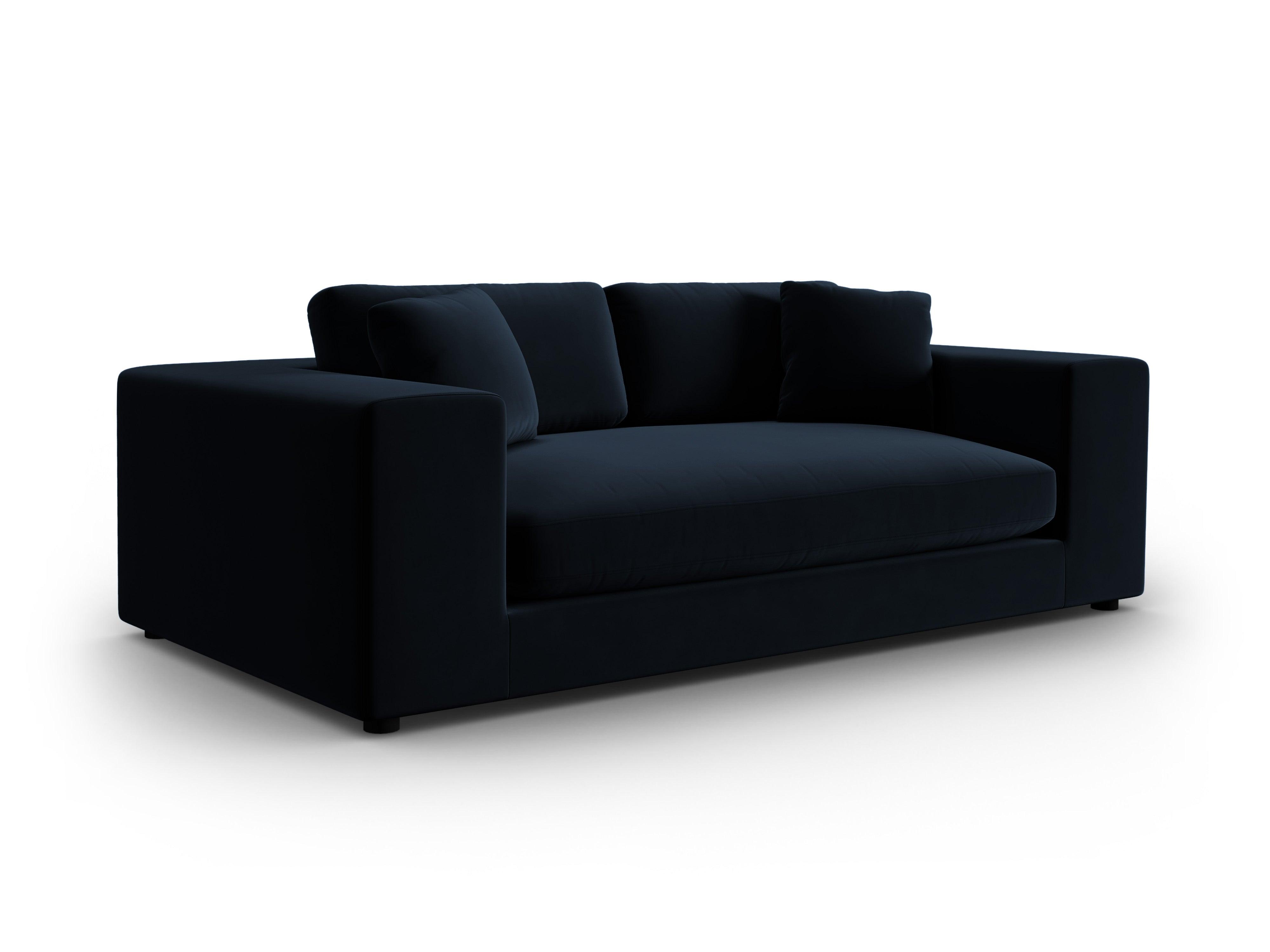 Sofa aksamitna 3-osobowa TENDANCE granatowy CXL by Christian Lacroix Eye on Design