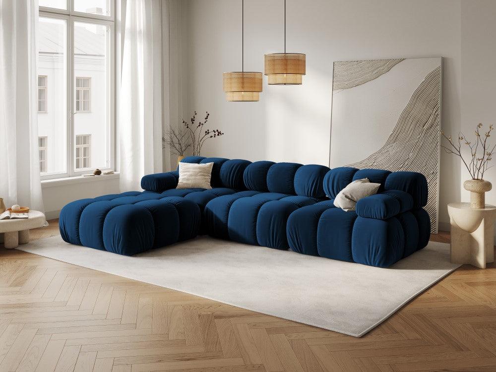 Sofa aksamitna 3-osobowa TROPEA granat królewski Milo Casa Eye on Design