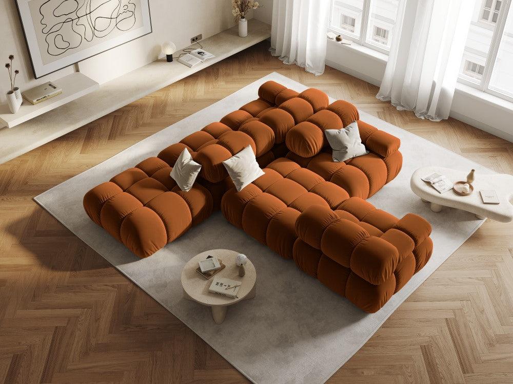 Sofa aksamitna 3-osobowa TROPEA terracotta Milo Casa Eye on Design