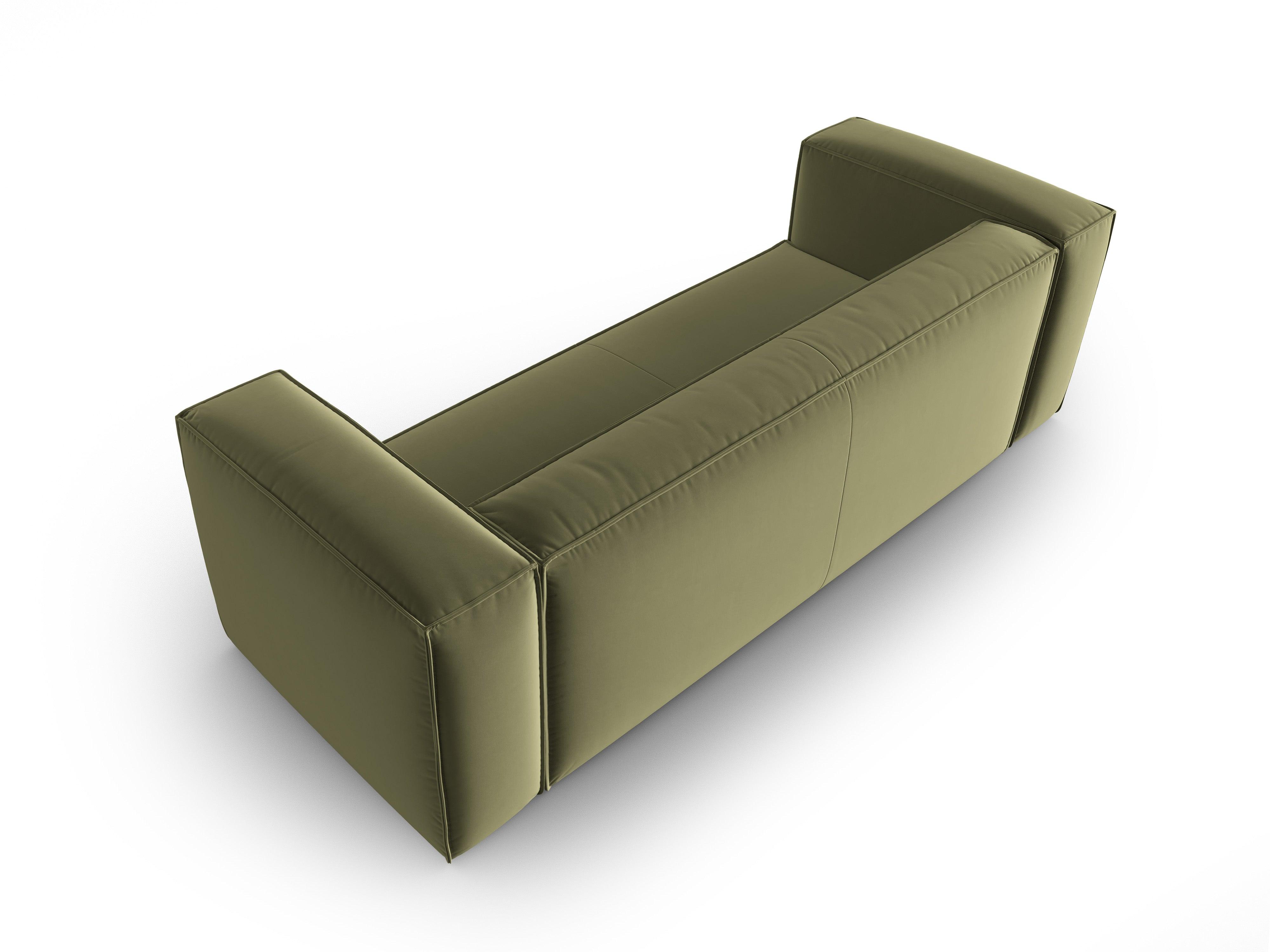 Sofa aksamitna 4-osobowa MACKAY jasnozielony Cosmopolitan Design Eye on Design