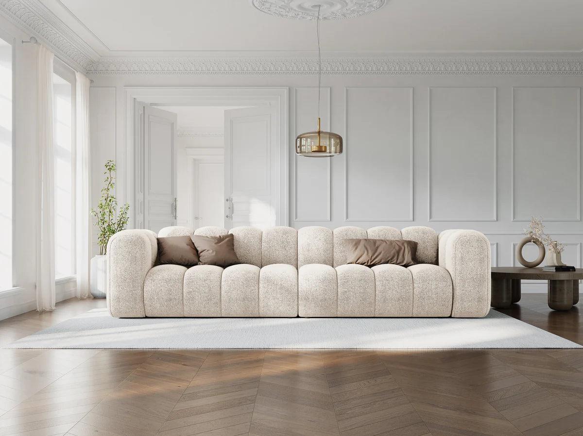 Sofa aksamitna 4-osobowa SKYLER musztardowy Interieurs 86 Eye on Design