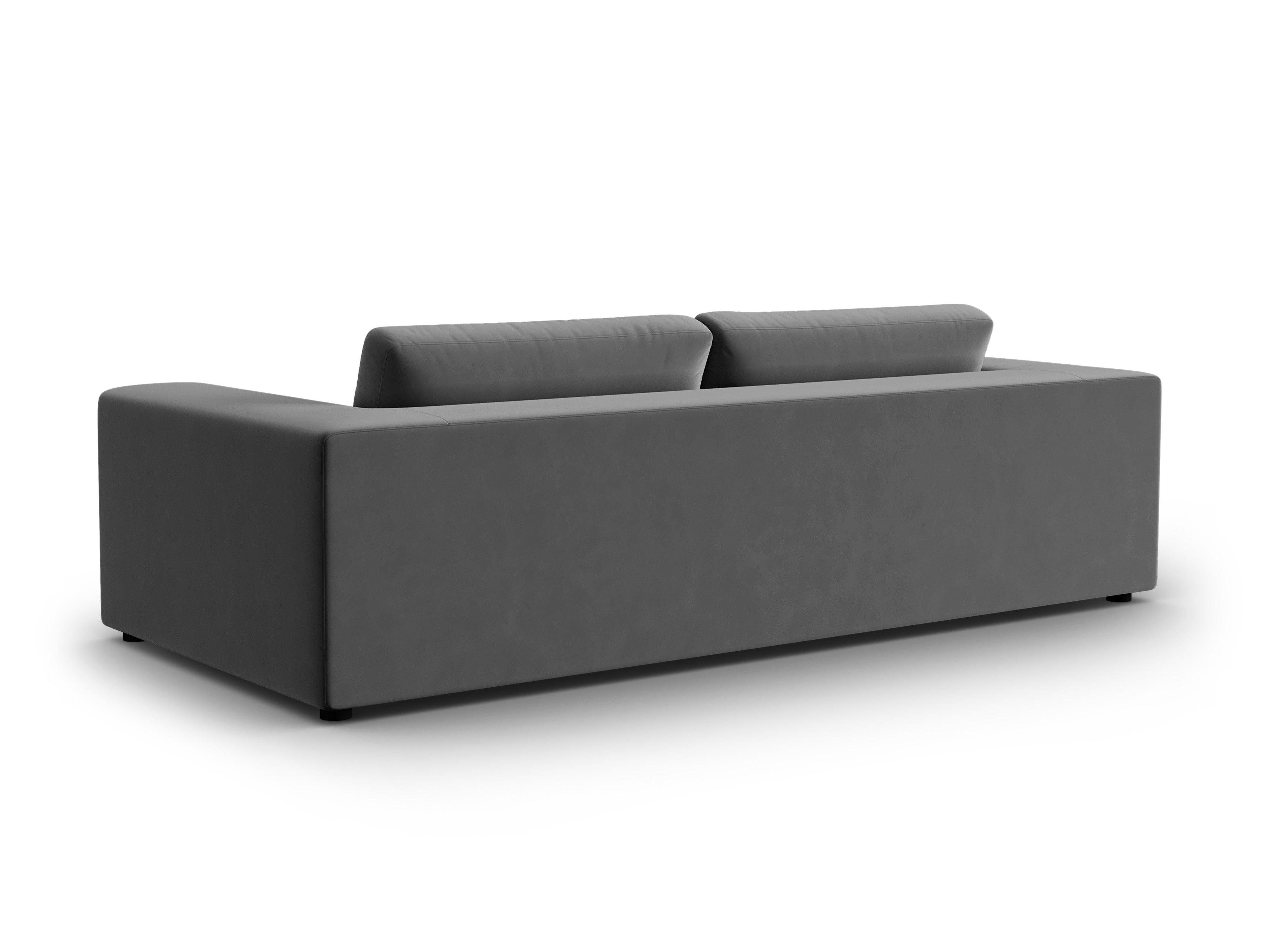 Sofa aksamitna 4-osobowa TENDANCE szary CXL by Christian Lacroix Eye on Design