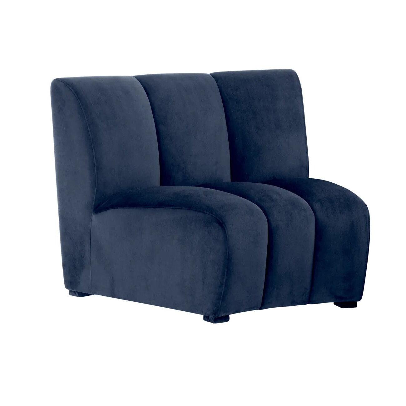 Sofa aksamitna modułowa LANDO - element środkowy granatowy Eichholtz Eye on Design