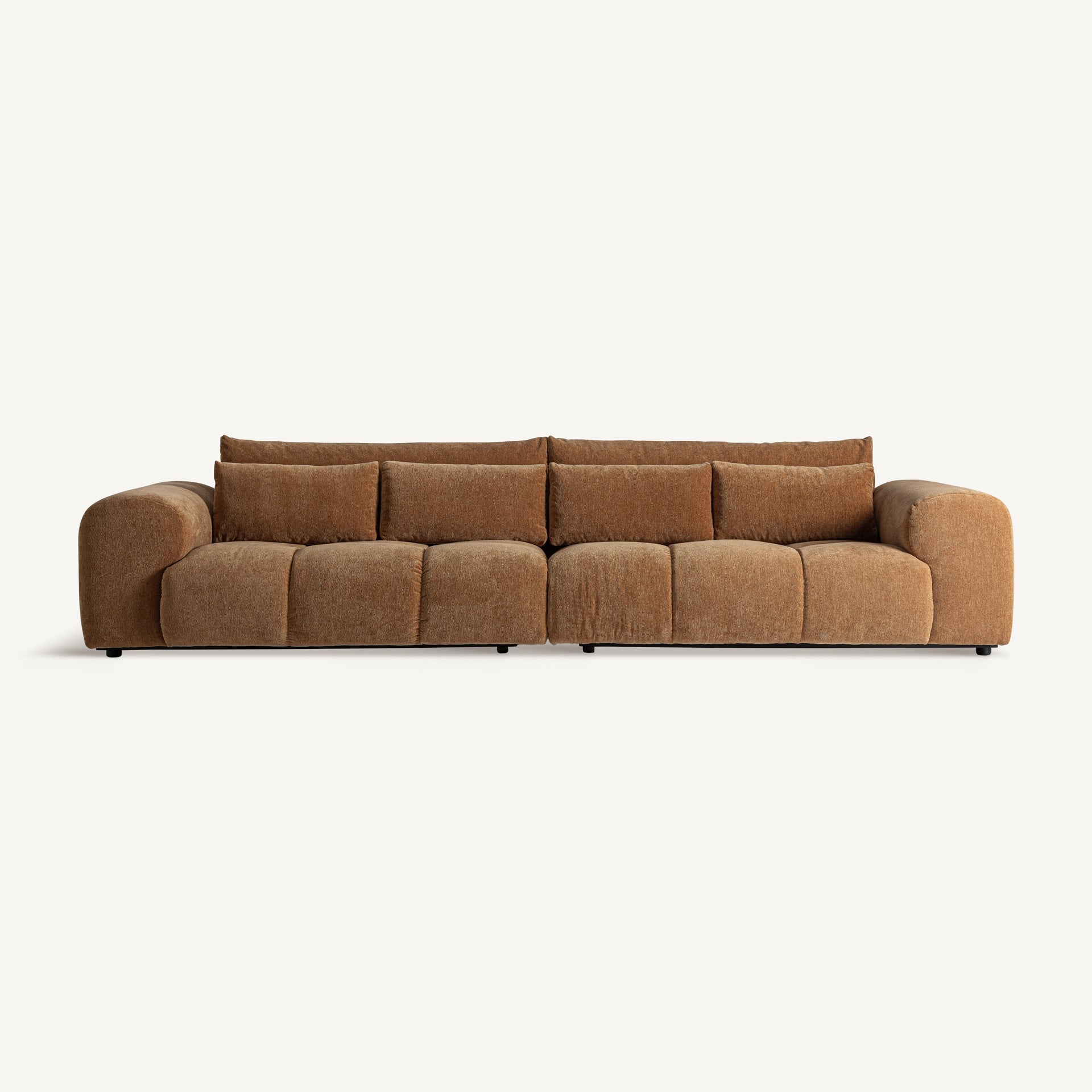 CARMAUX Brown Sofa