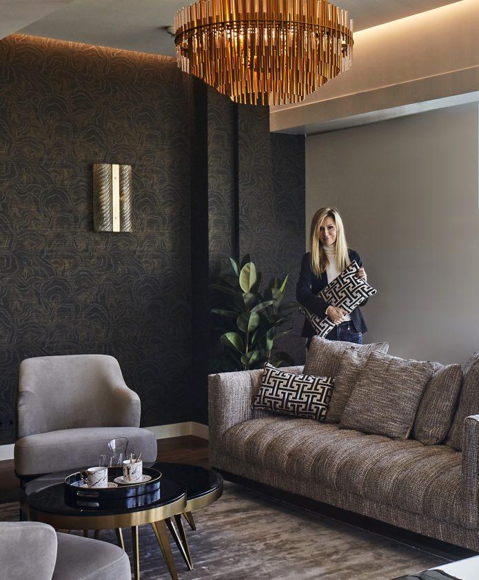 Sofa DITMAR beżowy melanż Eichholtz Eye on Design