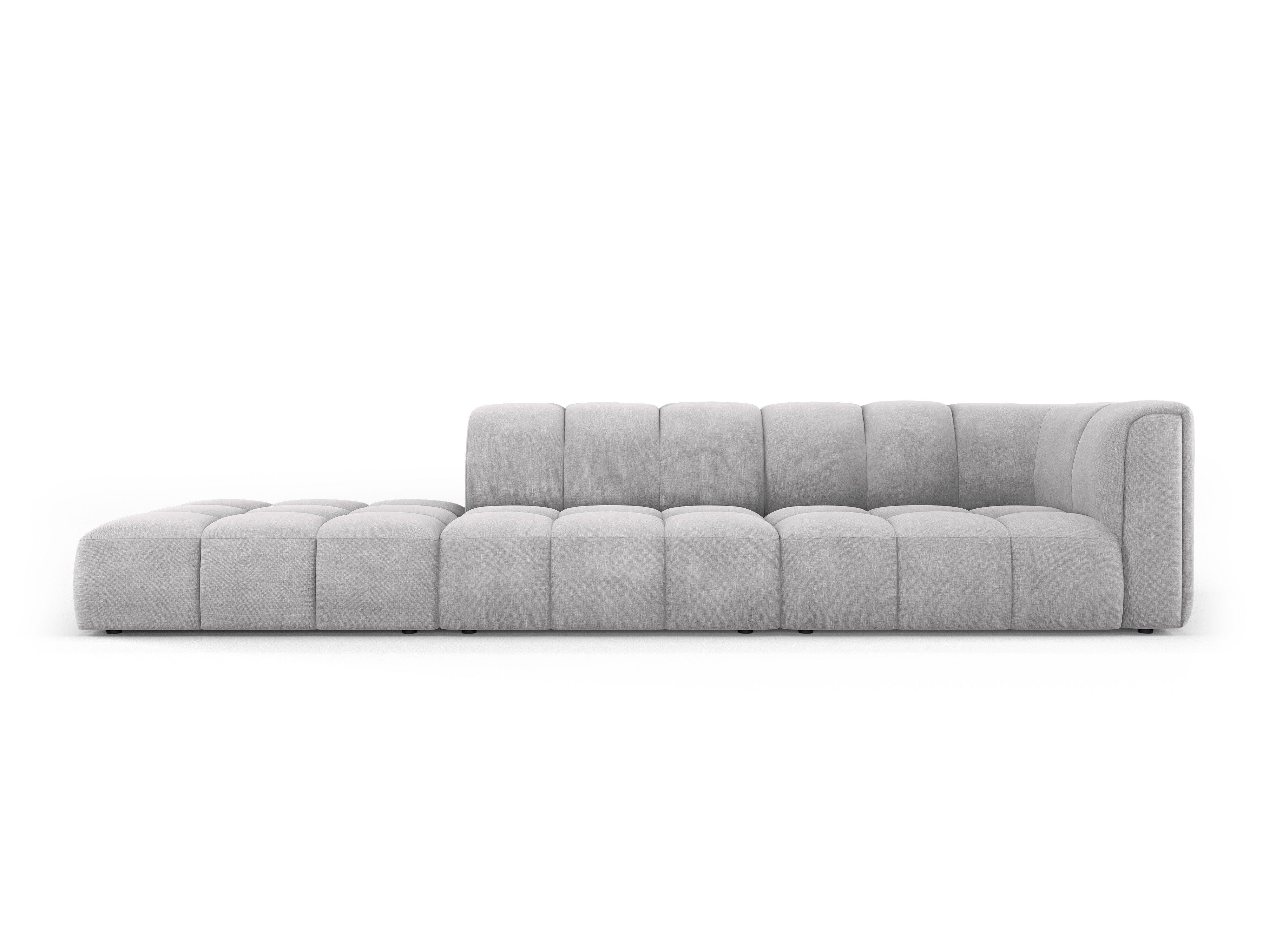 Sofa lewostronna FRANCESCA jasnoszary szenil Milo Casa Eye on Design