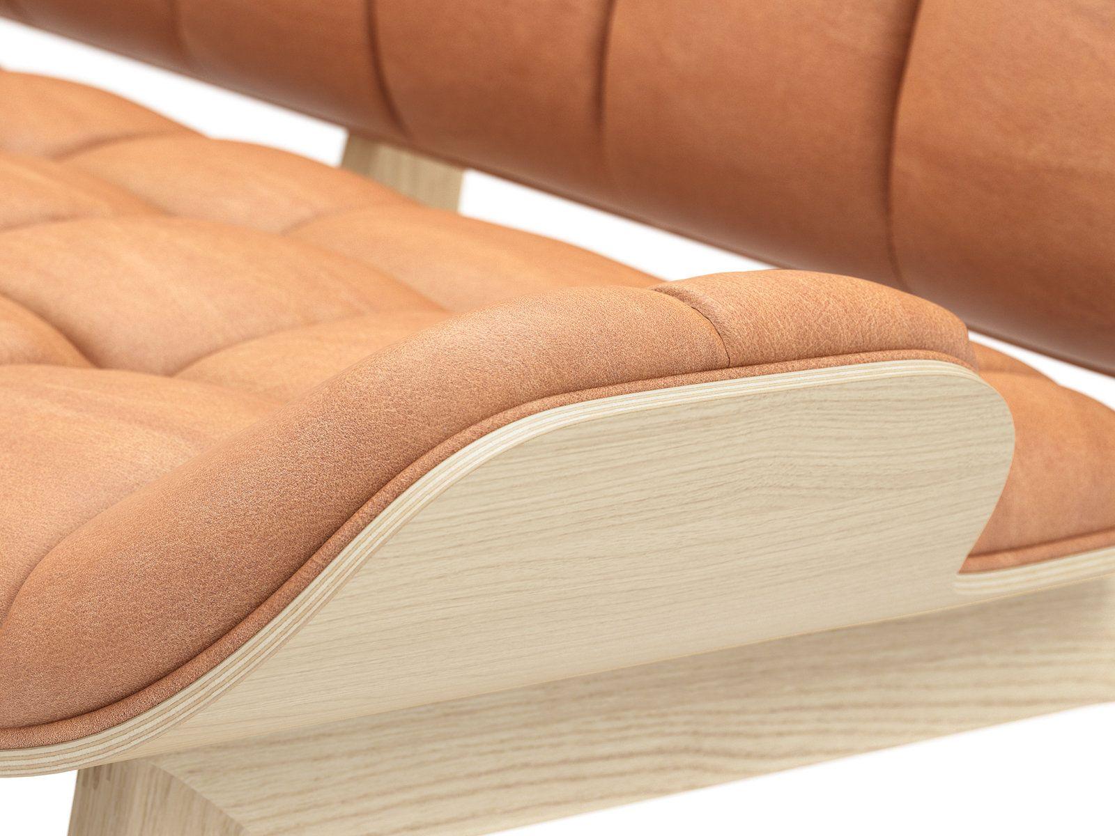 Sofa MAMMOTH dębowy z ekoskórą – NORR11