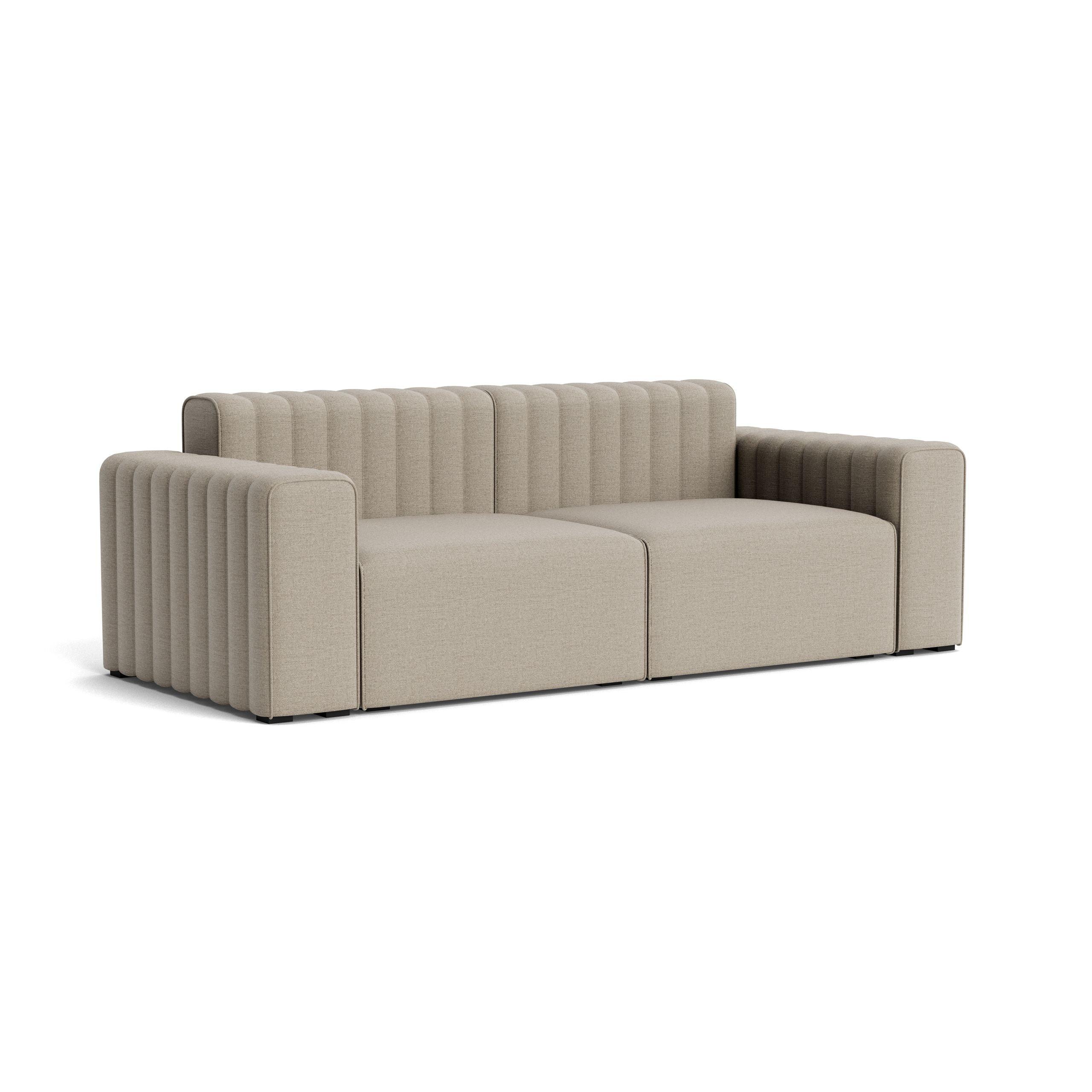 Sofa modułowa 2-osobowa RIFF len beżowy – NORR11
